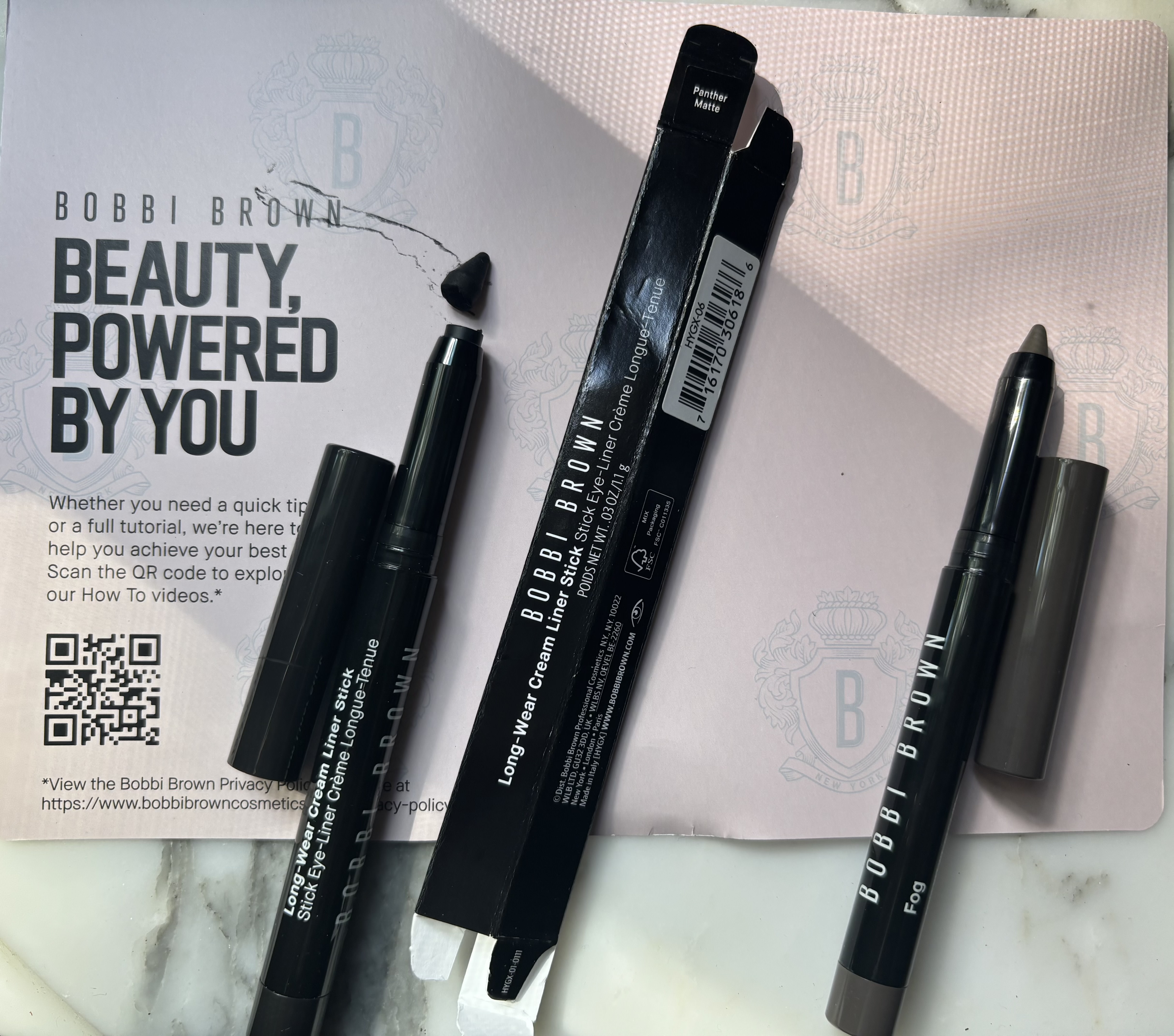 Liner tip of Panther (on left) arrived broken off