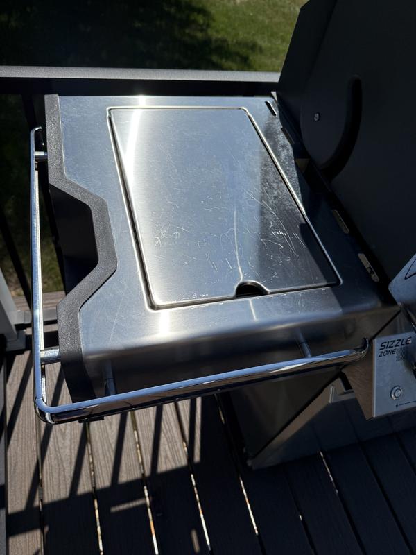 side tray after cleaning