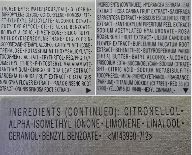 Too many ingredients