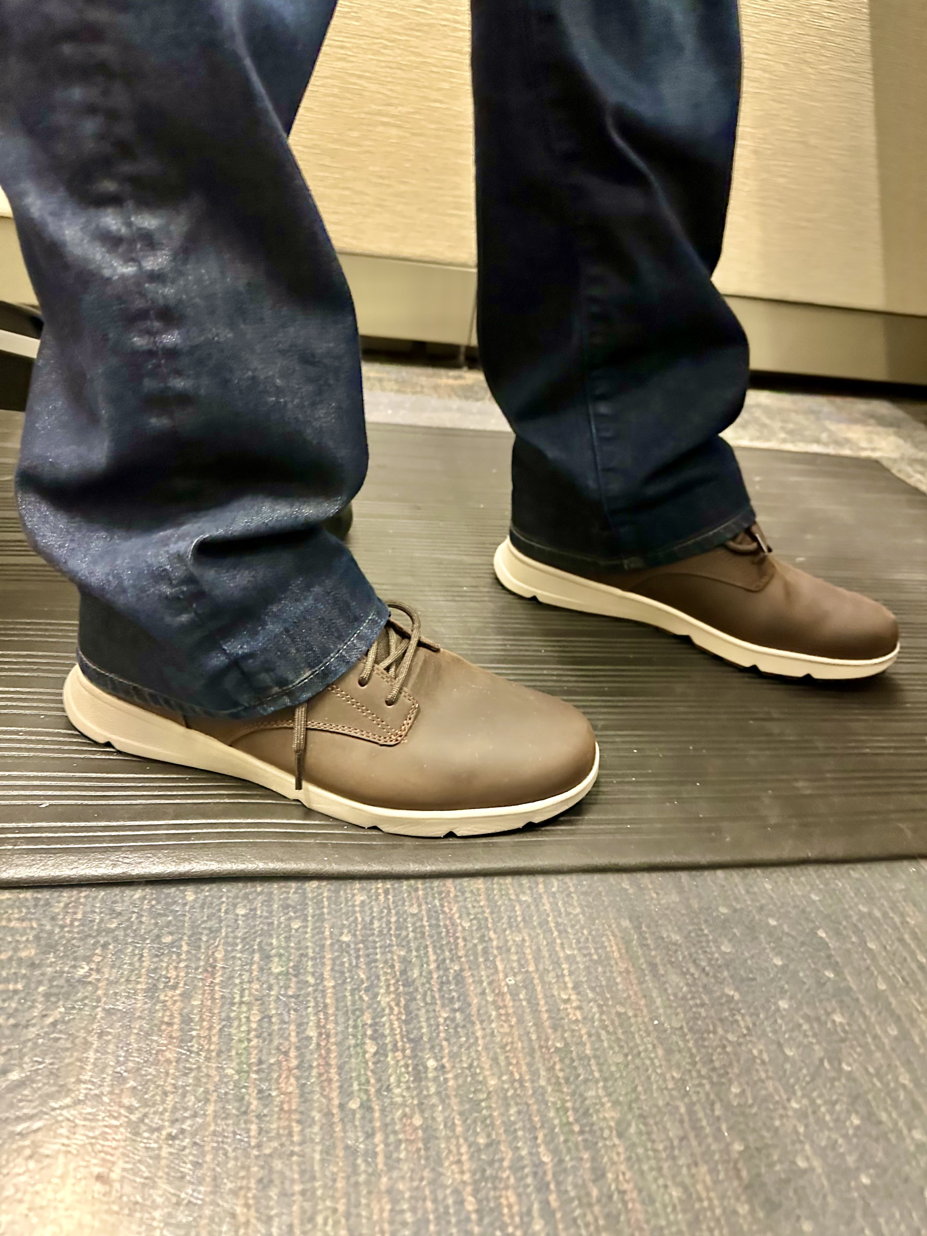 I work at a sit/stand desk and felt like these were comfortable all throughout my 10-hour work day!