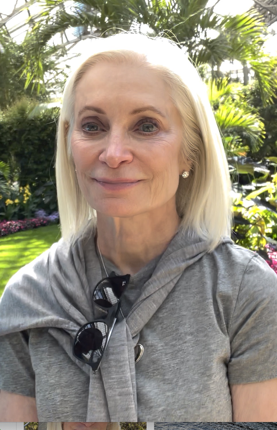 Enjoying our great outside weather - wearing CdP SPF 50