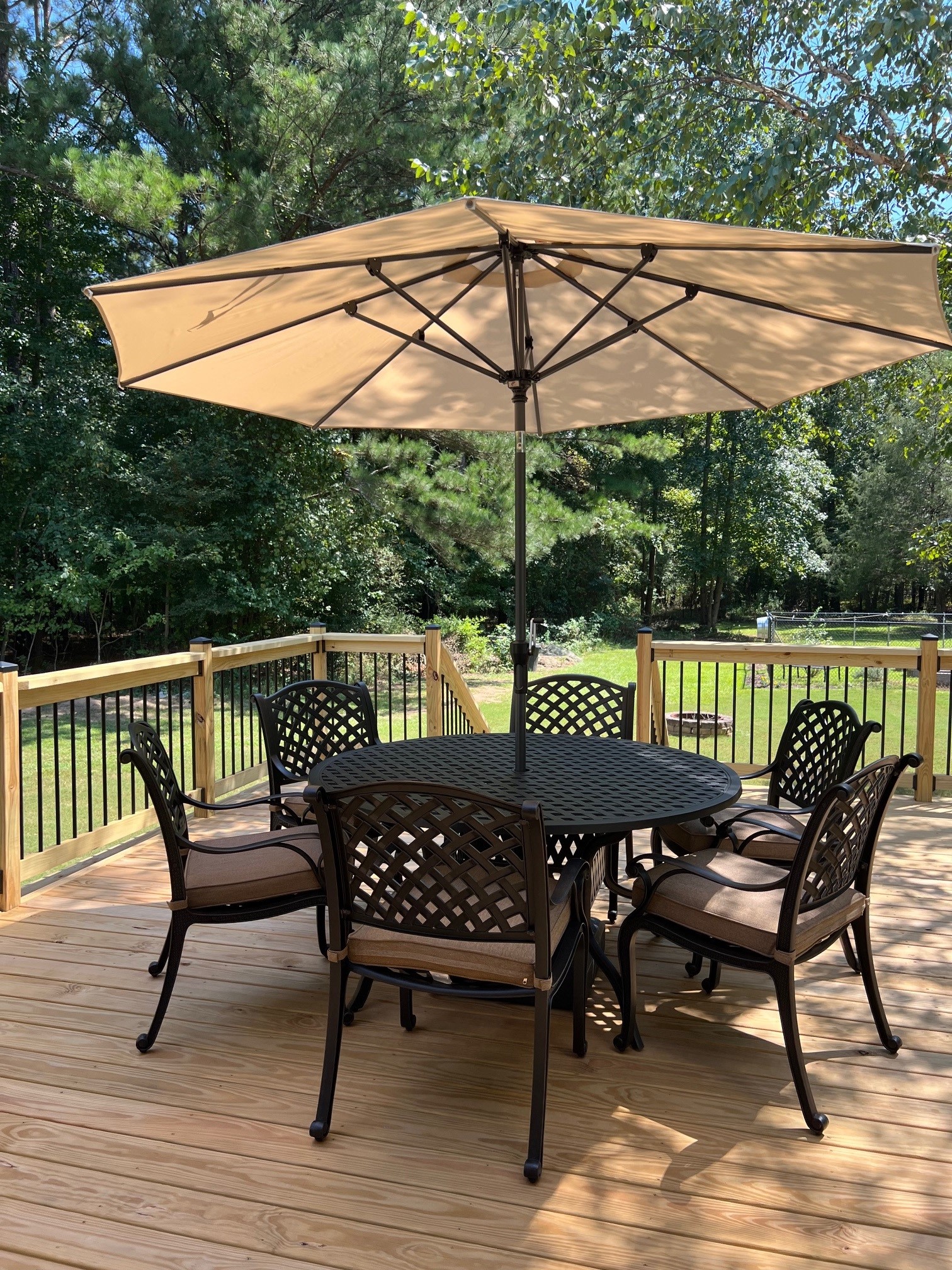 Perfect dining set for our new deck!