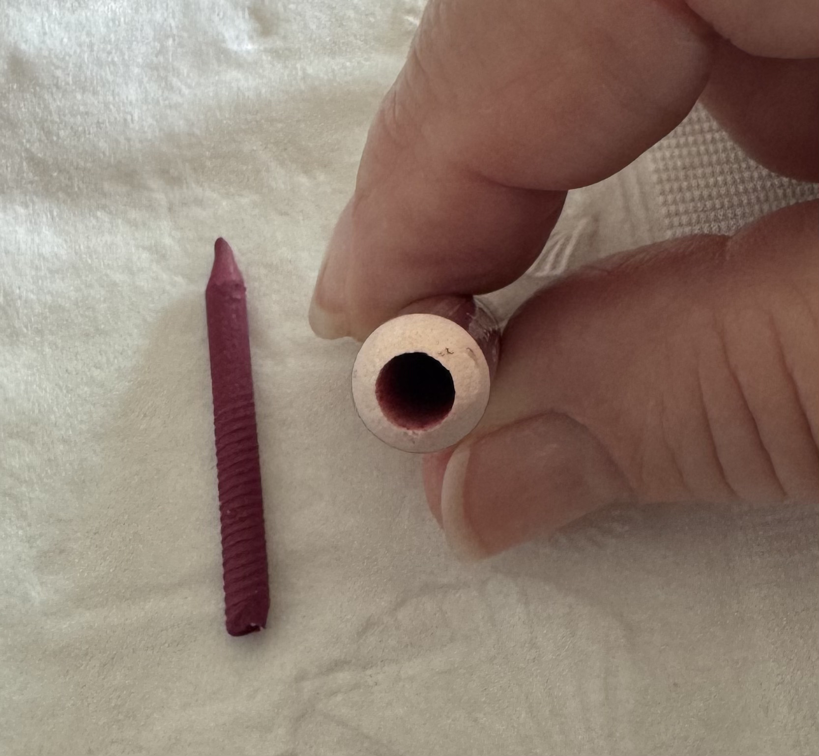 Nothing left the barrel of the pencil