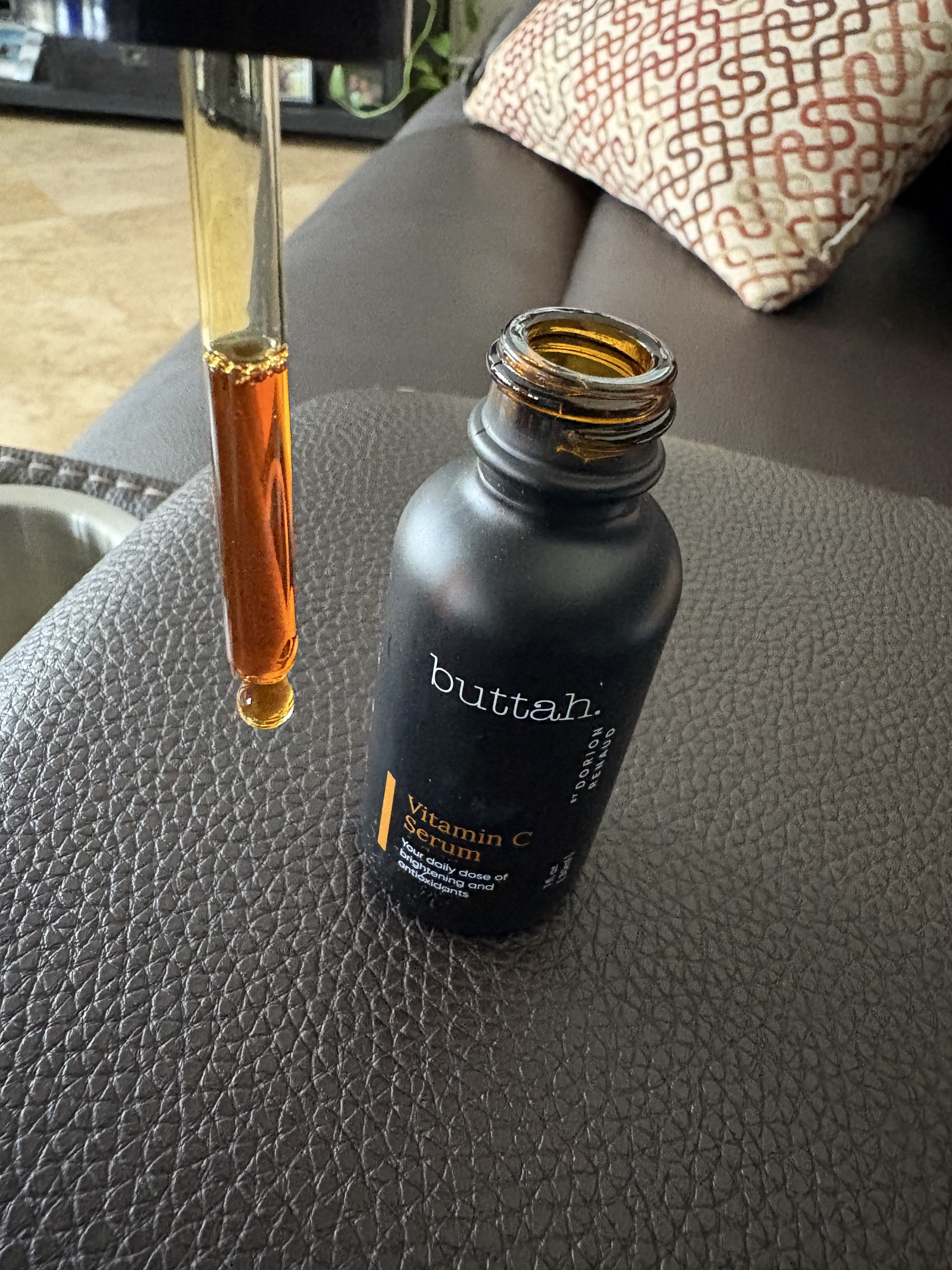 Started off very light and now burnt orange