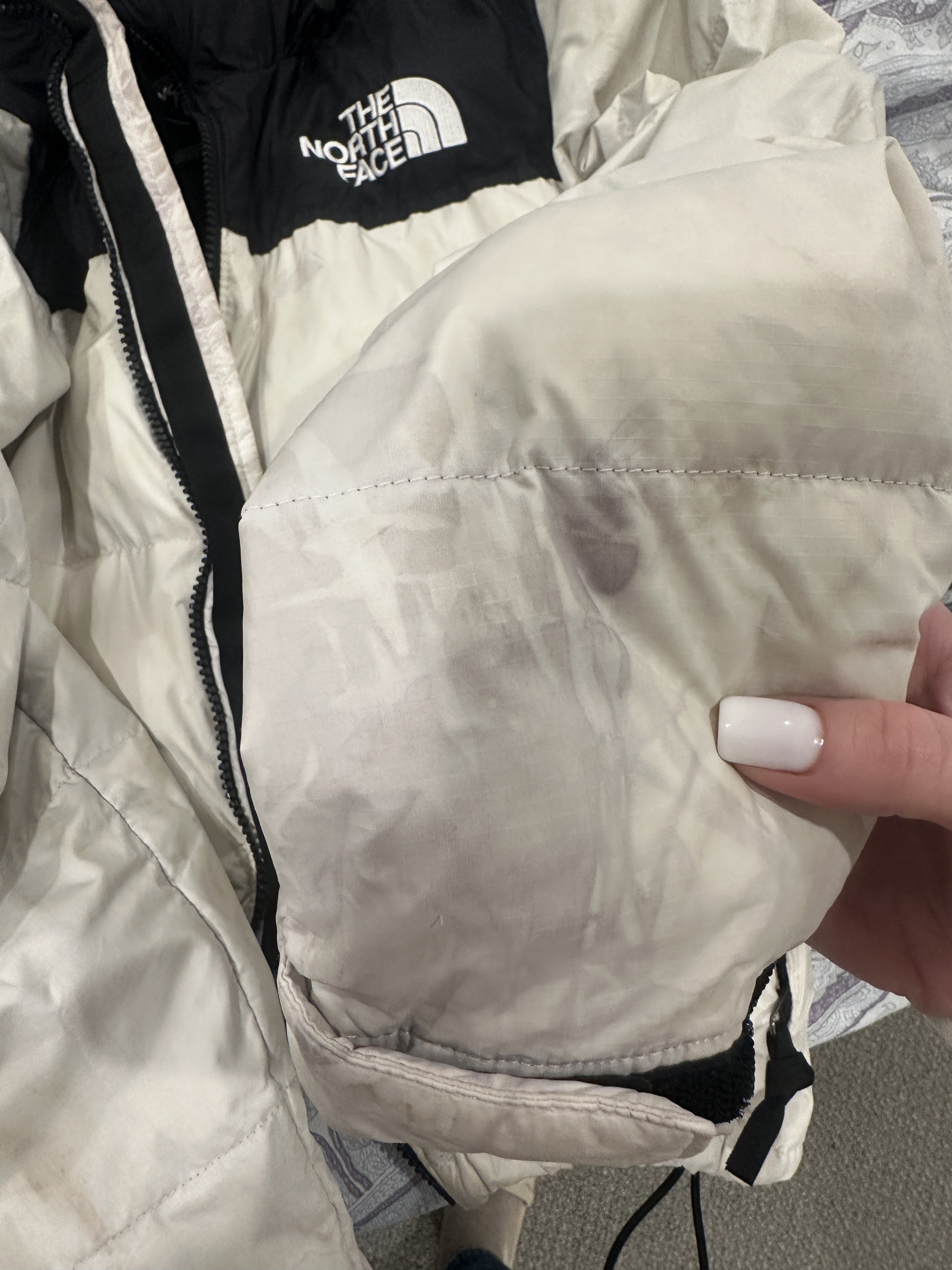 black stains appeared