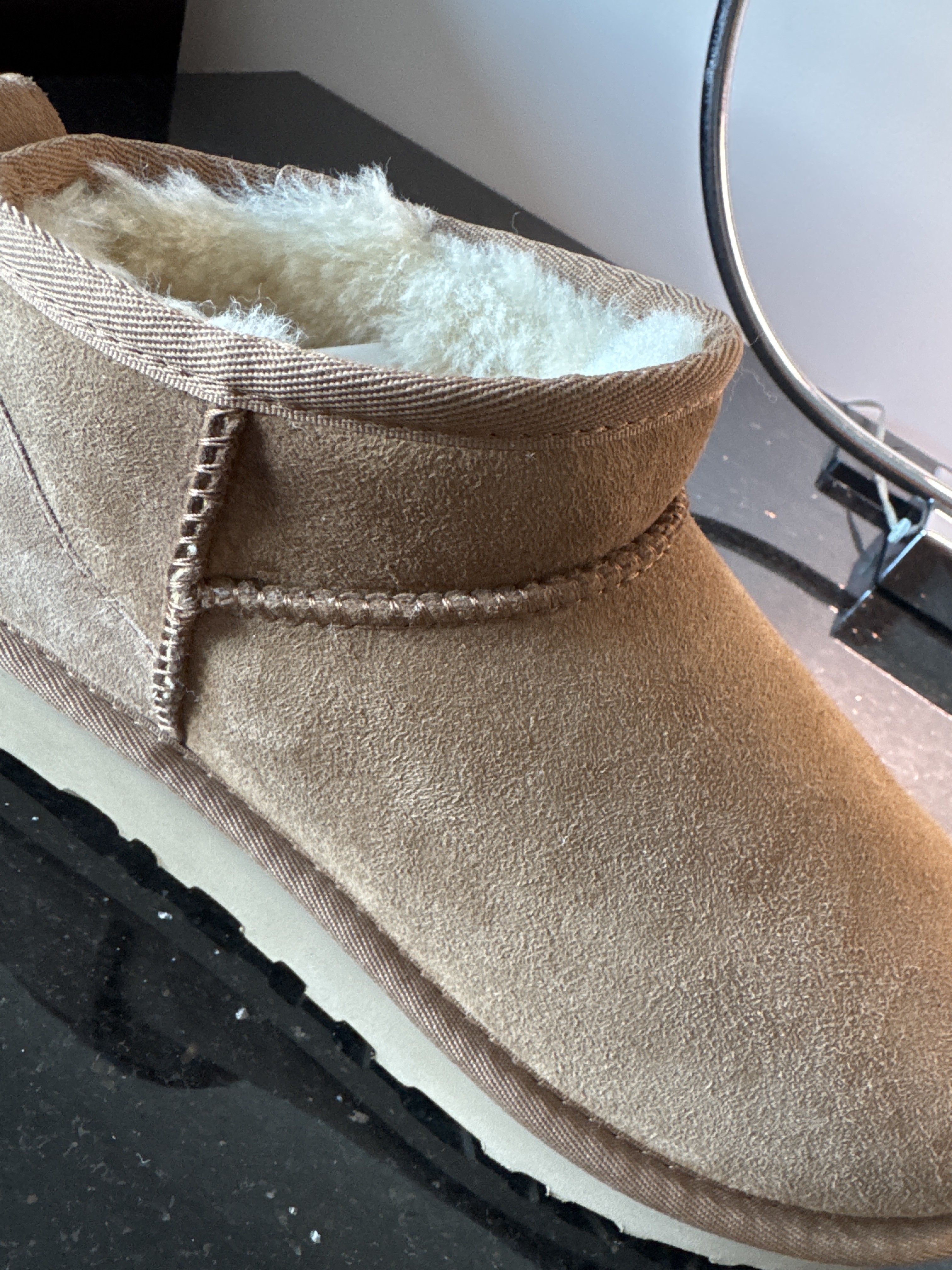 Hard to get foot in through opening