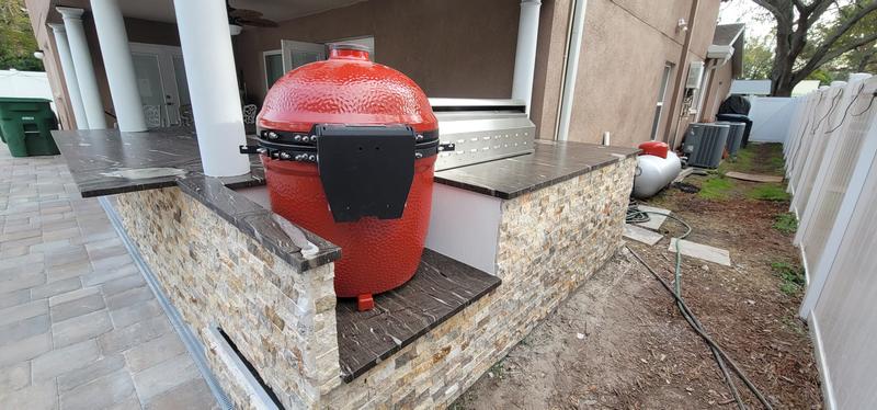 Backside of the grill.