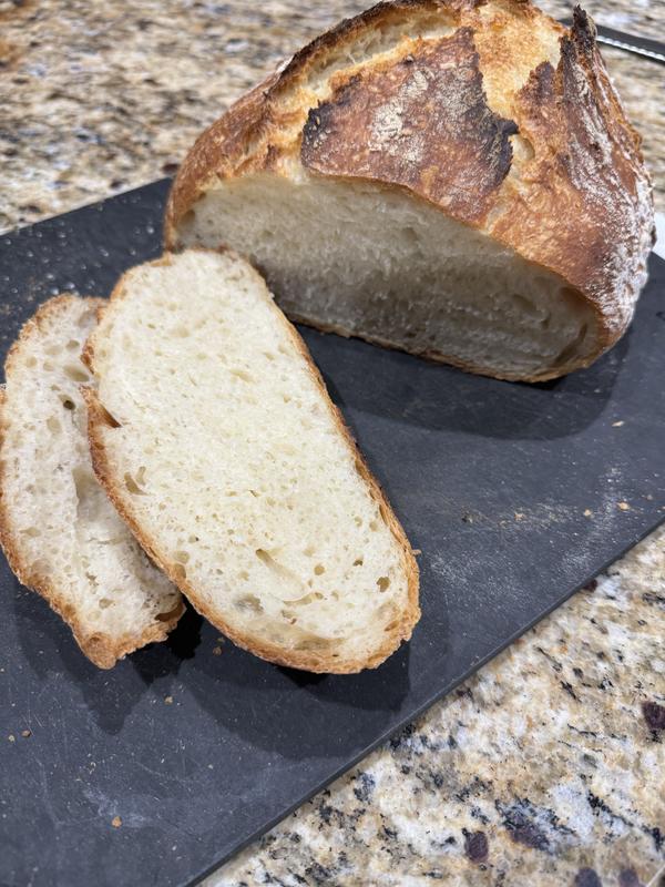 Bread cooked in a dutch oven in Konnected Big Joe