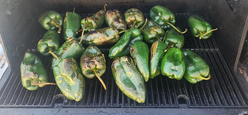 Roasted Pablanos! Love some pork green chili!