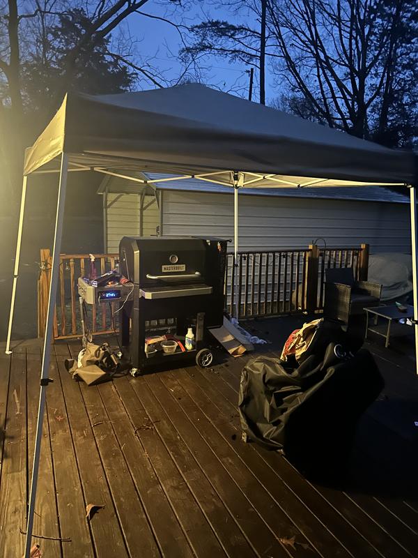 Overnight pork butt smoke