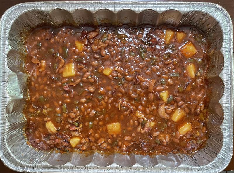 Smoked baked beans