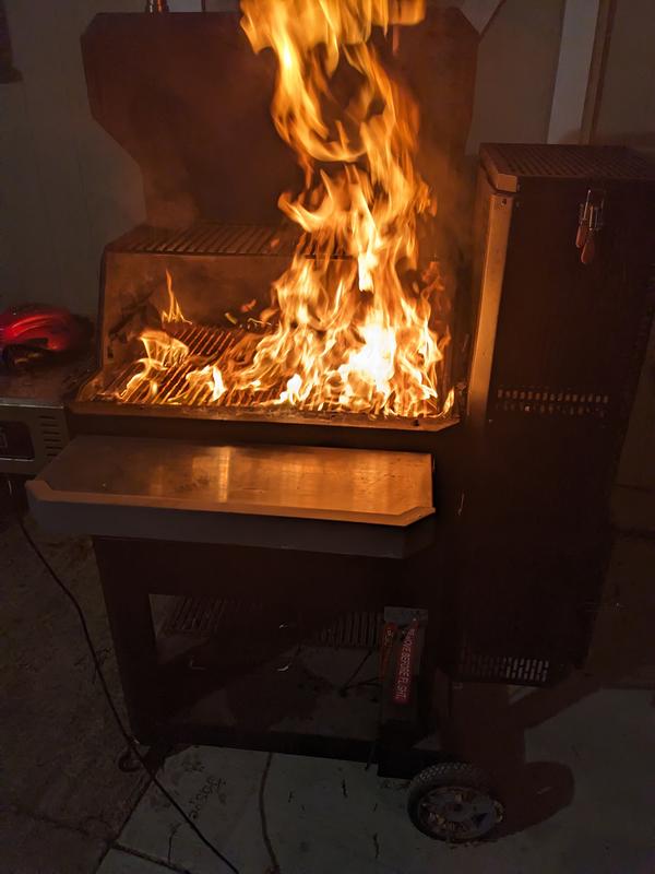 Trying to grill steaks