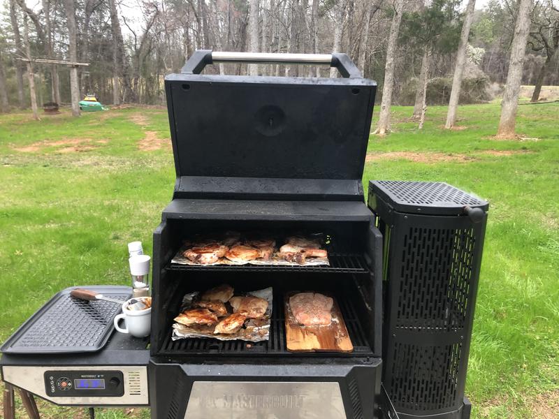 Smoke a mix as shown in photo