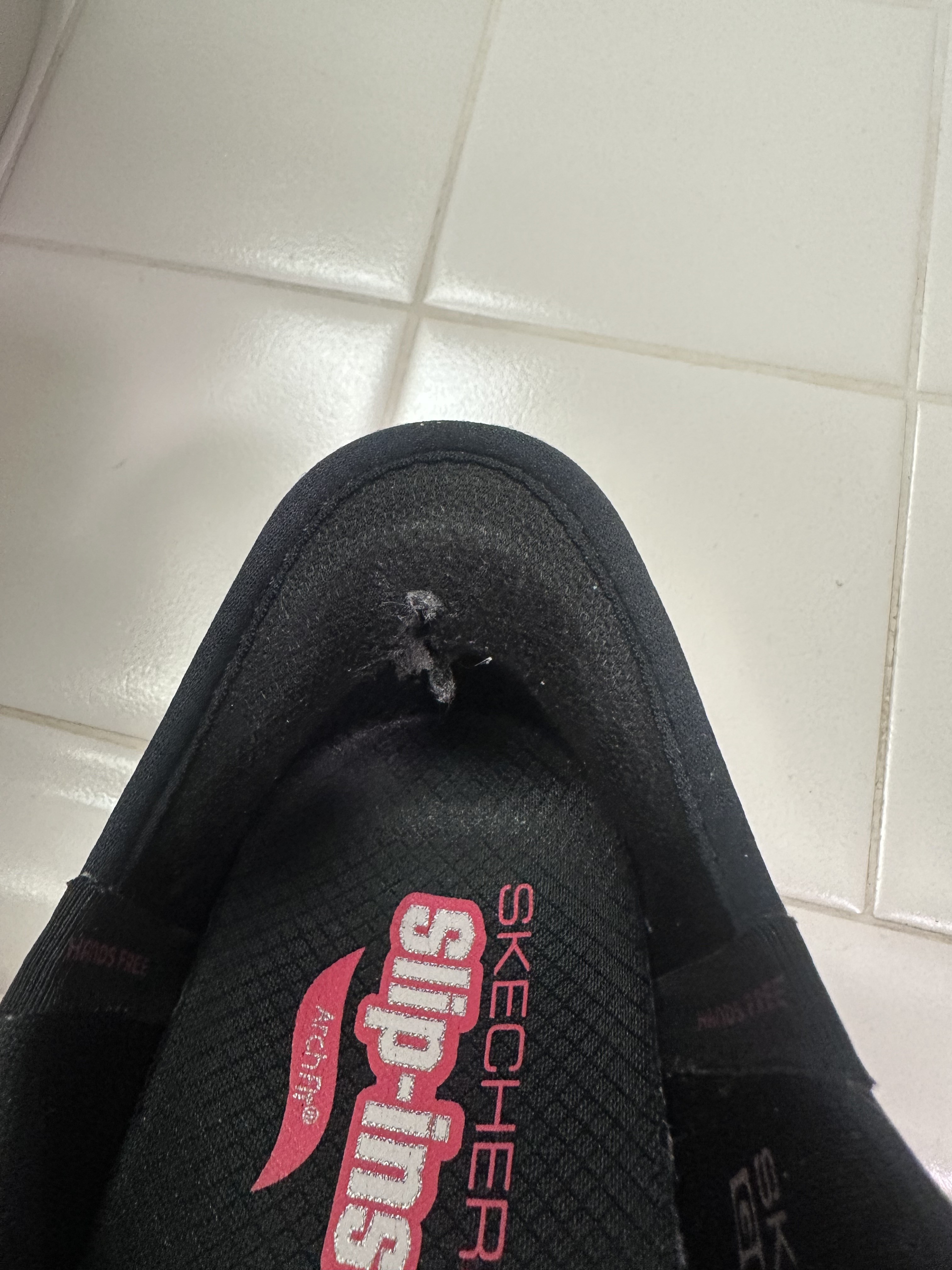 Hole after 3 months