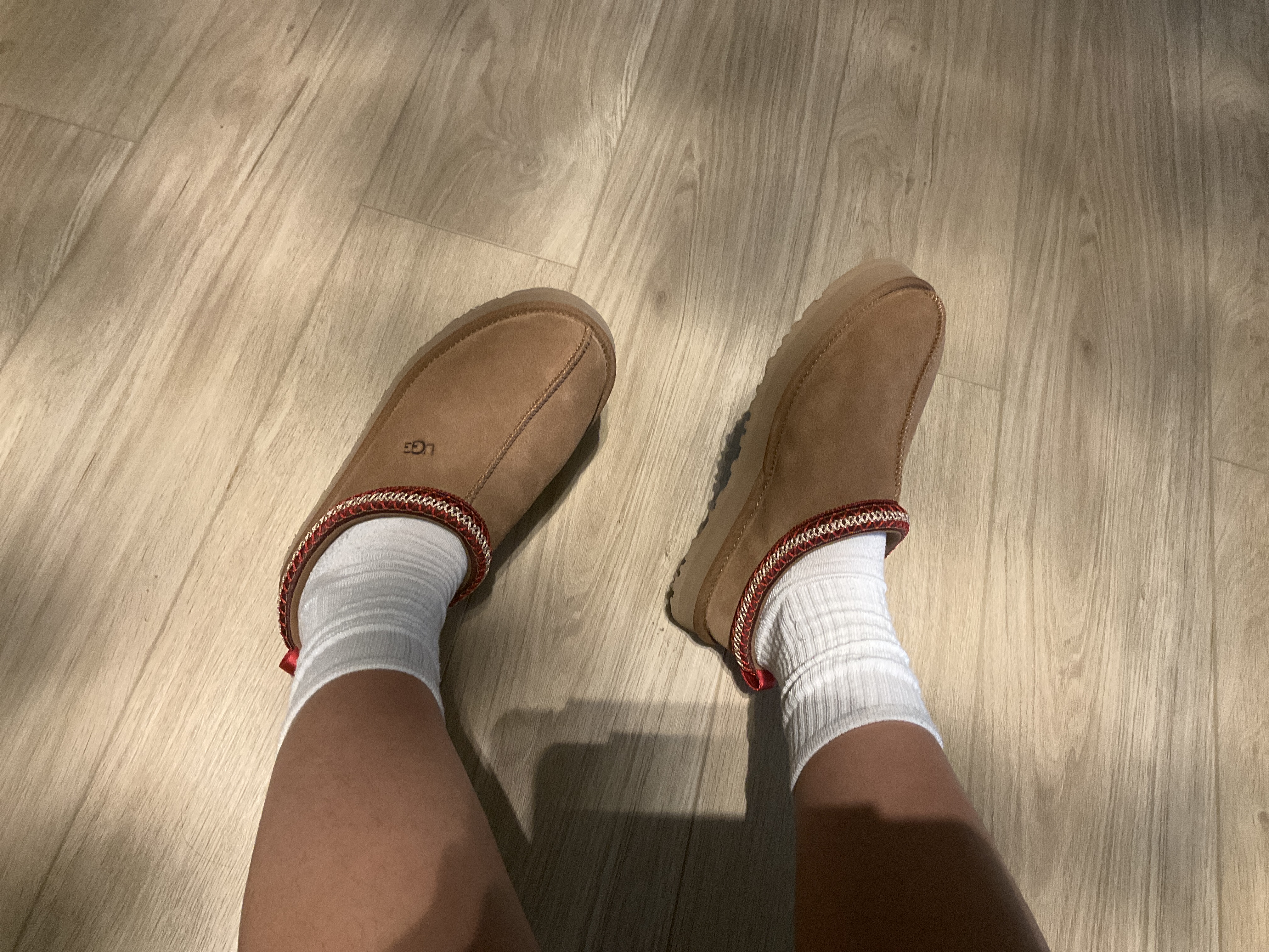 The shoe how it looks on me