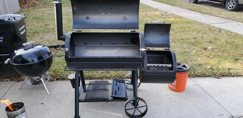 Beginning of burst burn in warming up coals