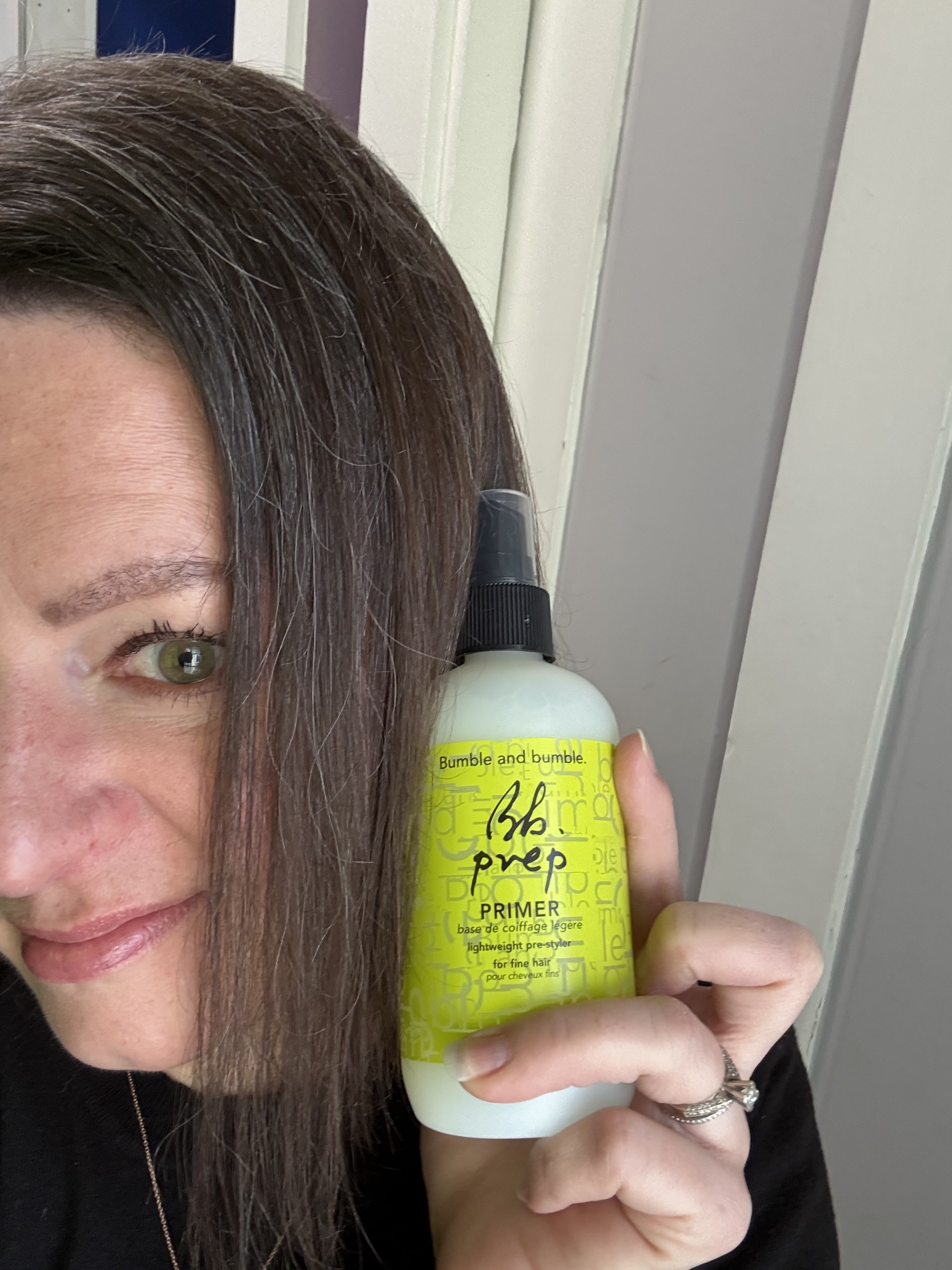 Shiny hair without blow drying