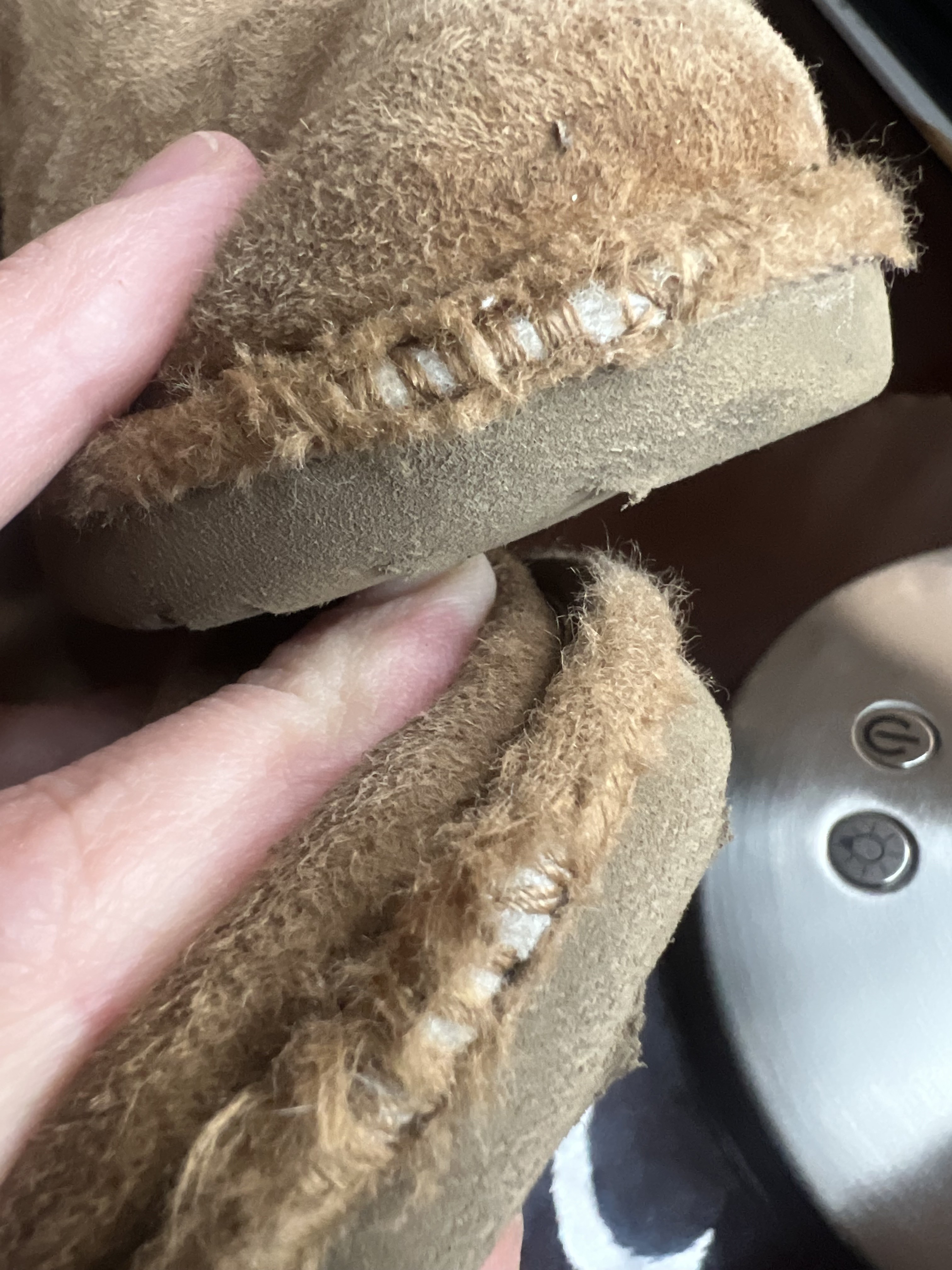 only 3 weeks, wearing not more than 10 times. so bad(( She had them on mostly being in a school, walking in the corridor.