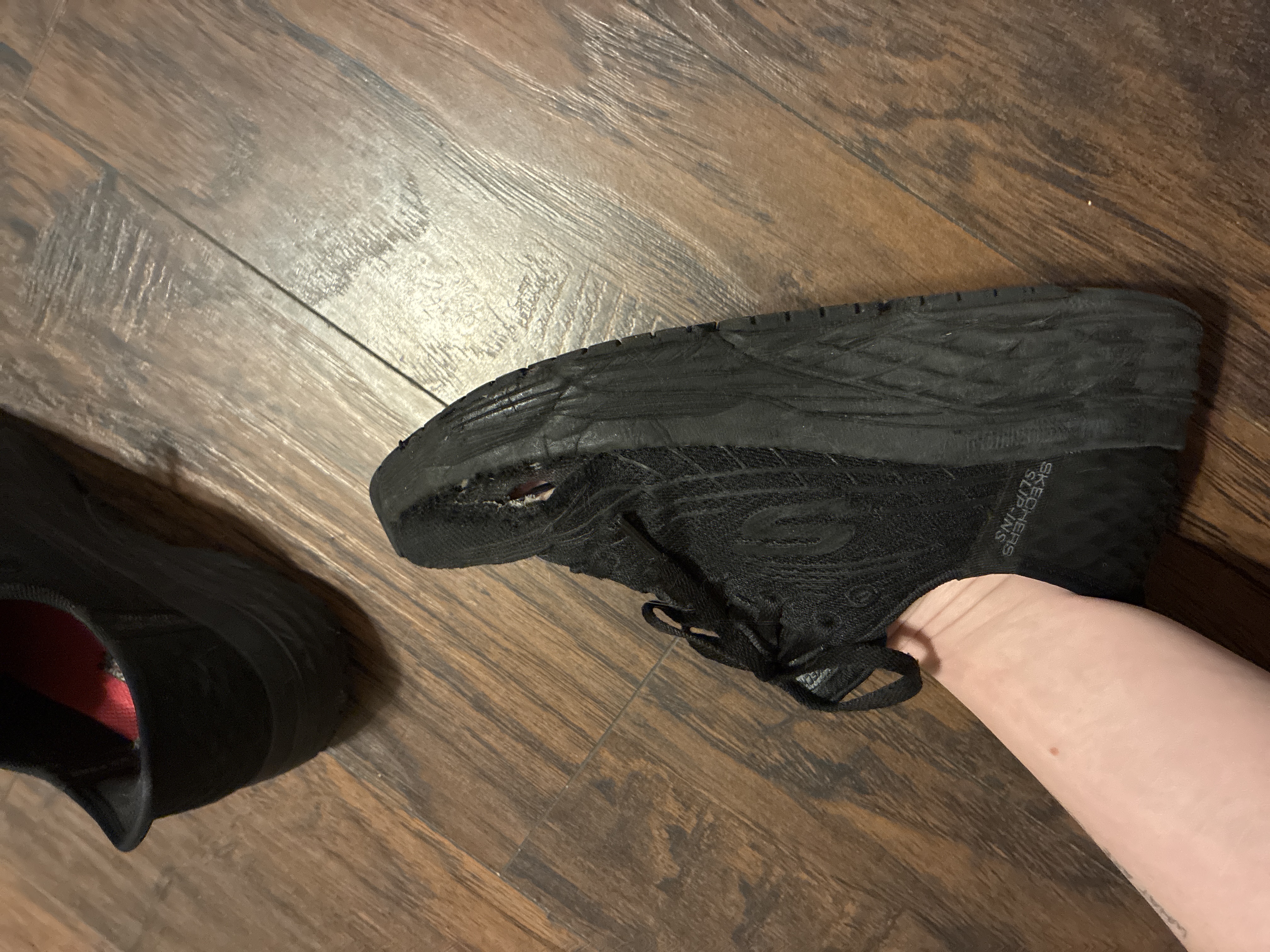 Hole that I wore into the side of the shoe