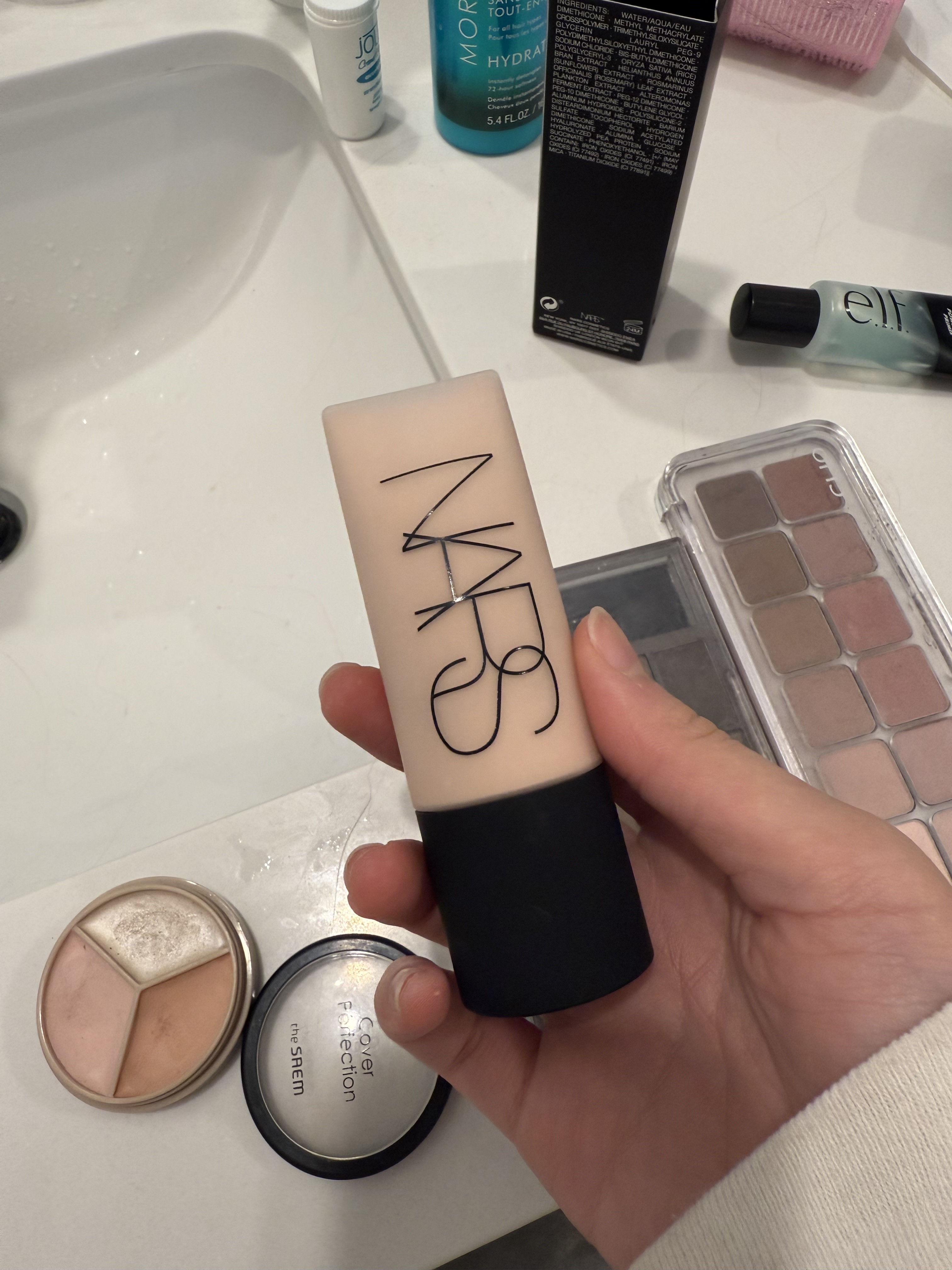 Me holding soft matte complete foundation