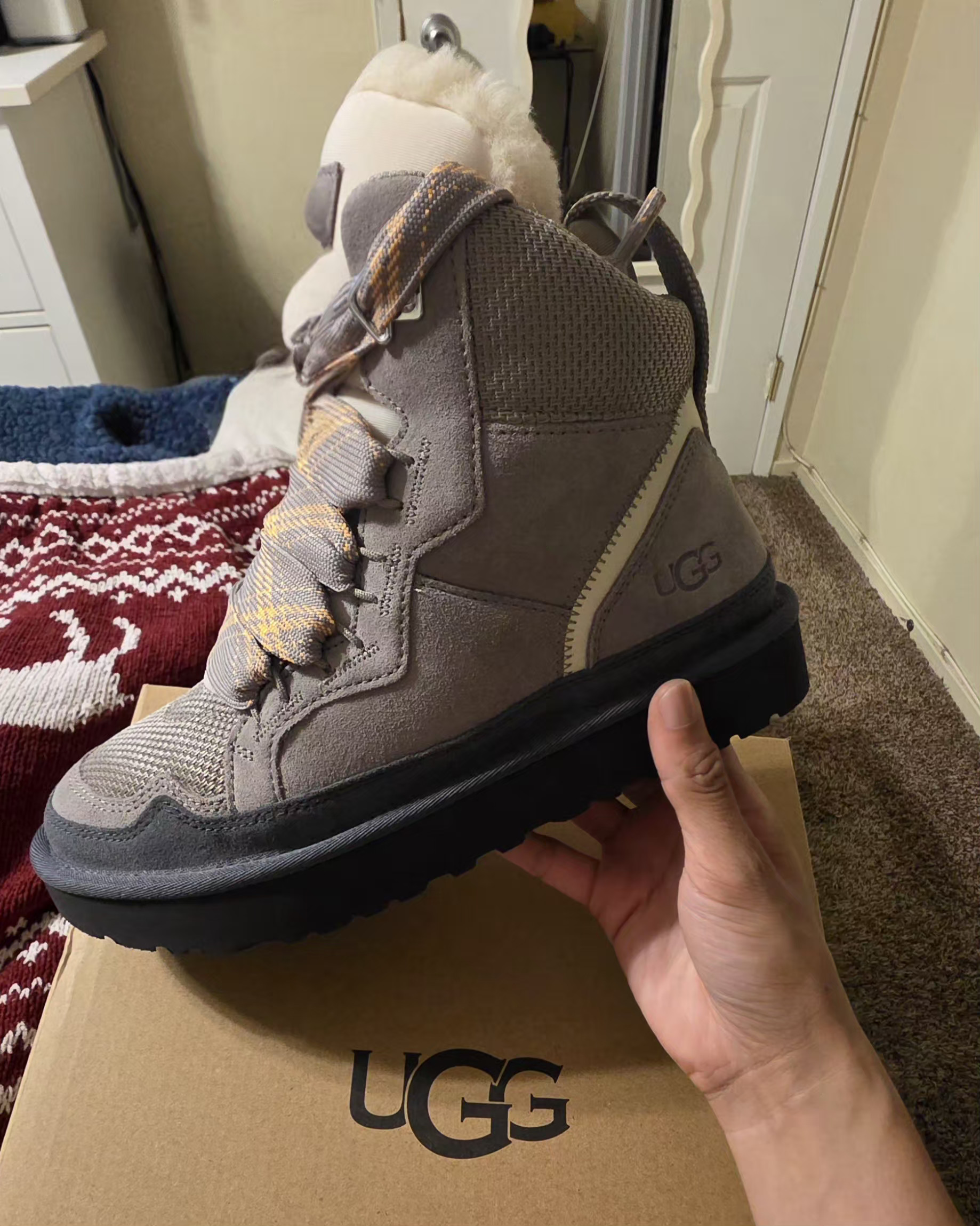 Definitely a statement piece that will keep you warm. Can dress them up or down.