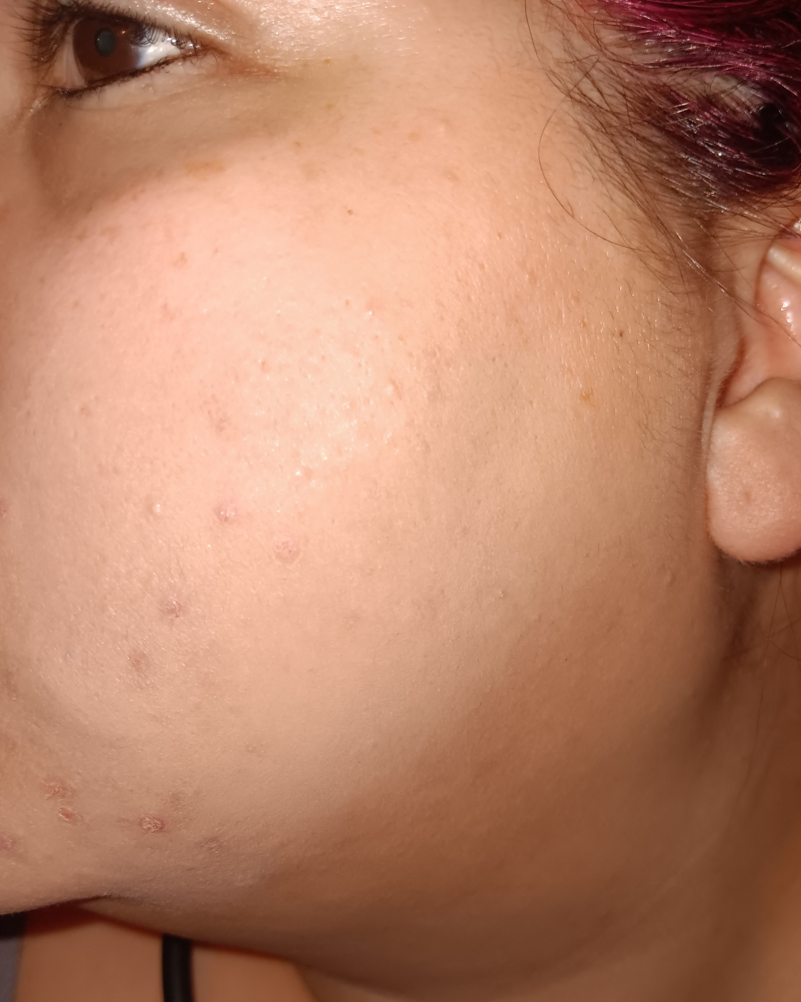 Face Makeup real light and dark