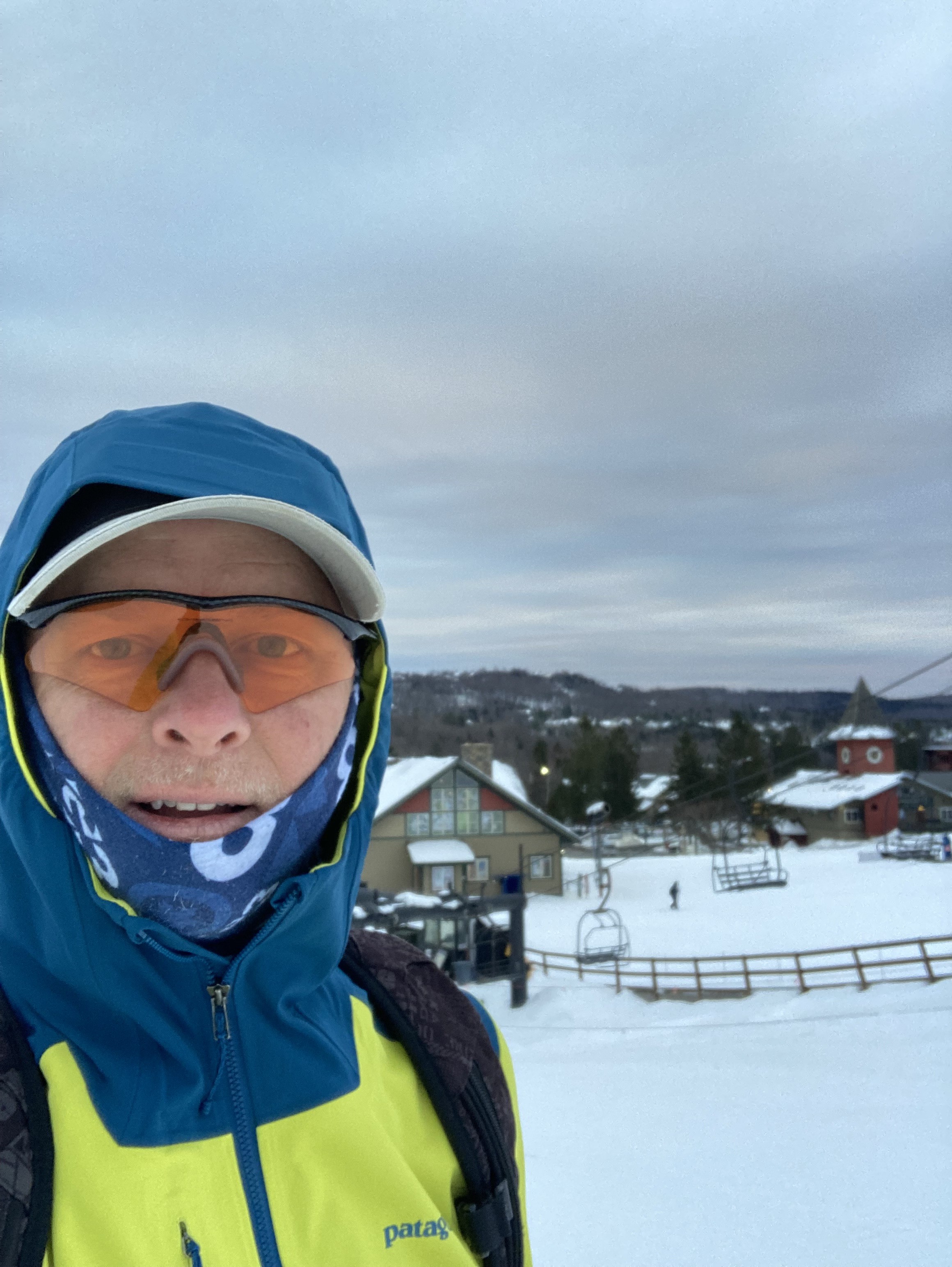 Can't see the glove, but they're on...