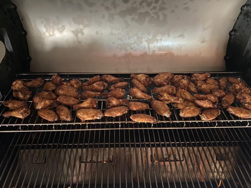 Wings turned out great too. 0-400 method. Very crispy skin.