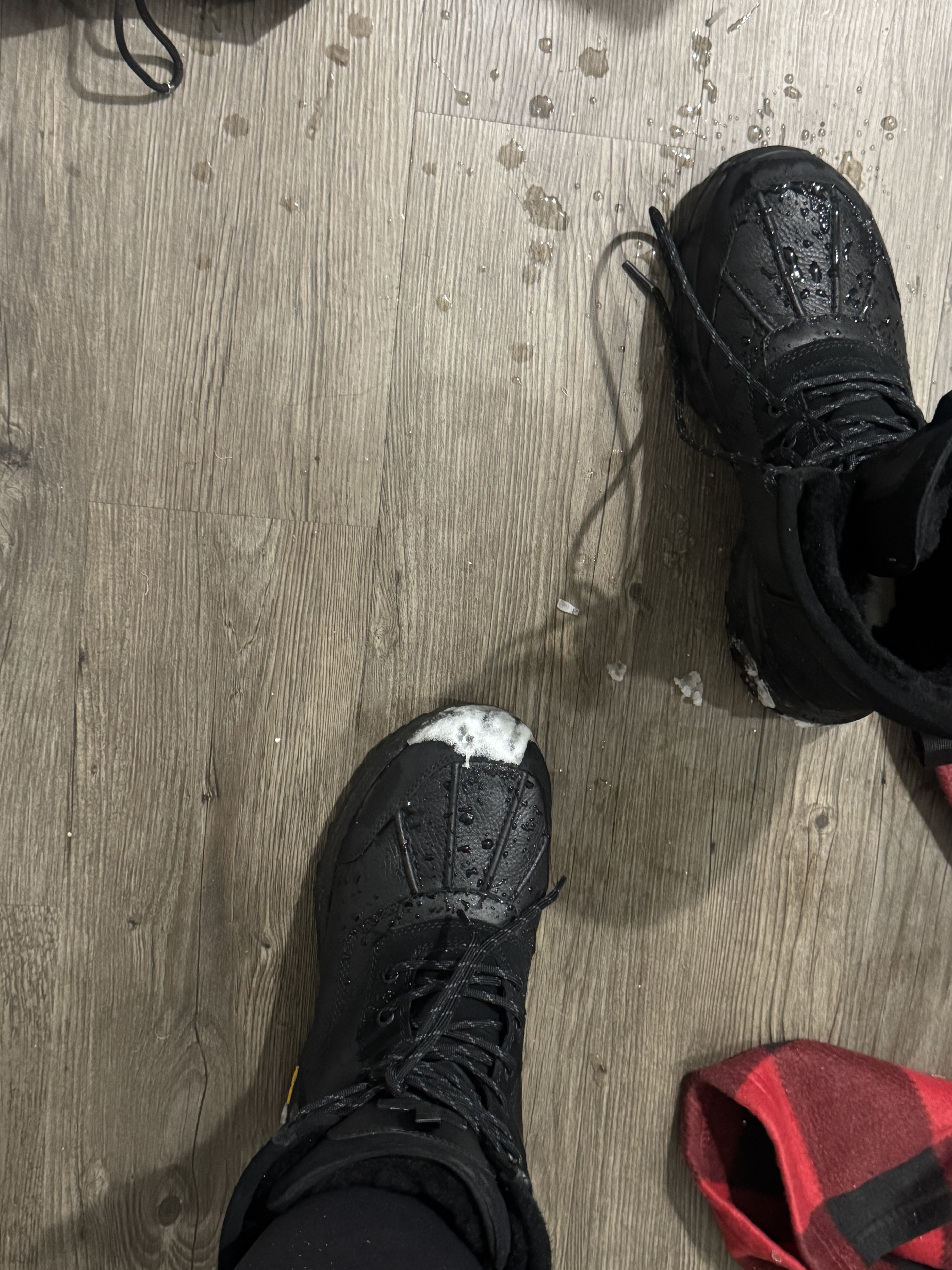 These boots aren't drenched yet my socks are wet