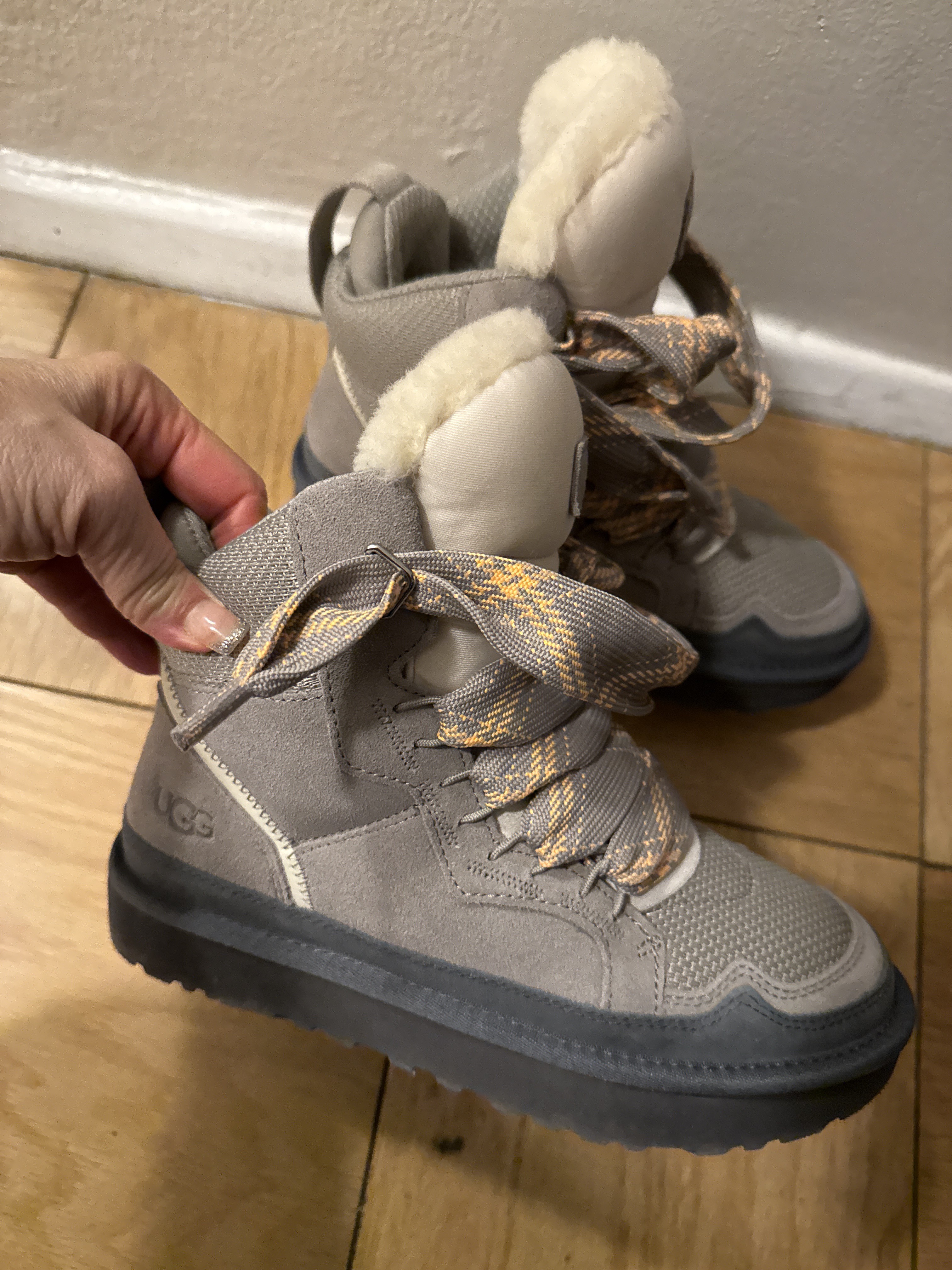 It hurts across the instep where the laces begin