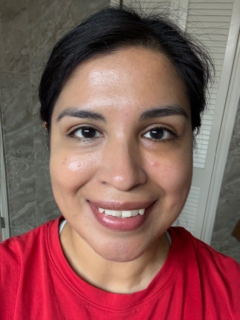 Foundation on half my face.