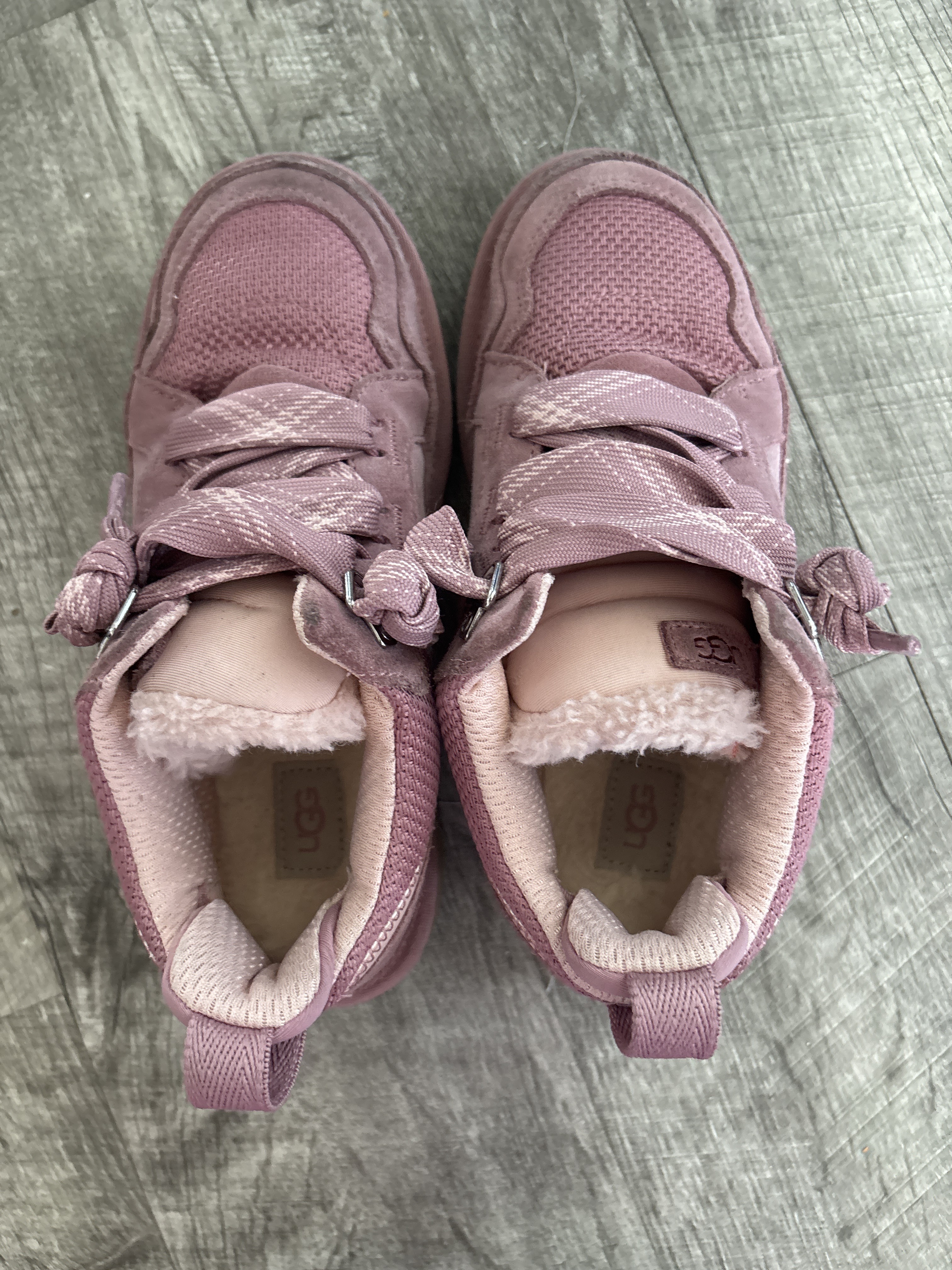 UGG® Kids Lowmel Lace-Up Cozy Sneakers - Macy's