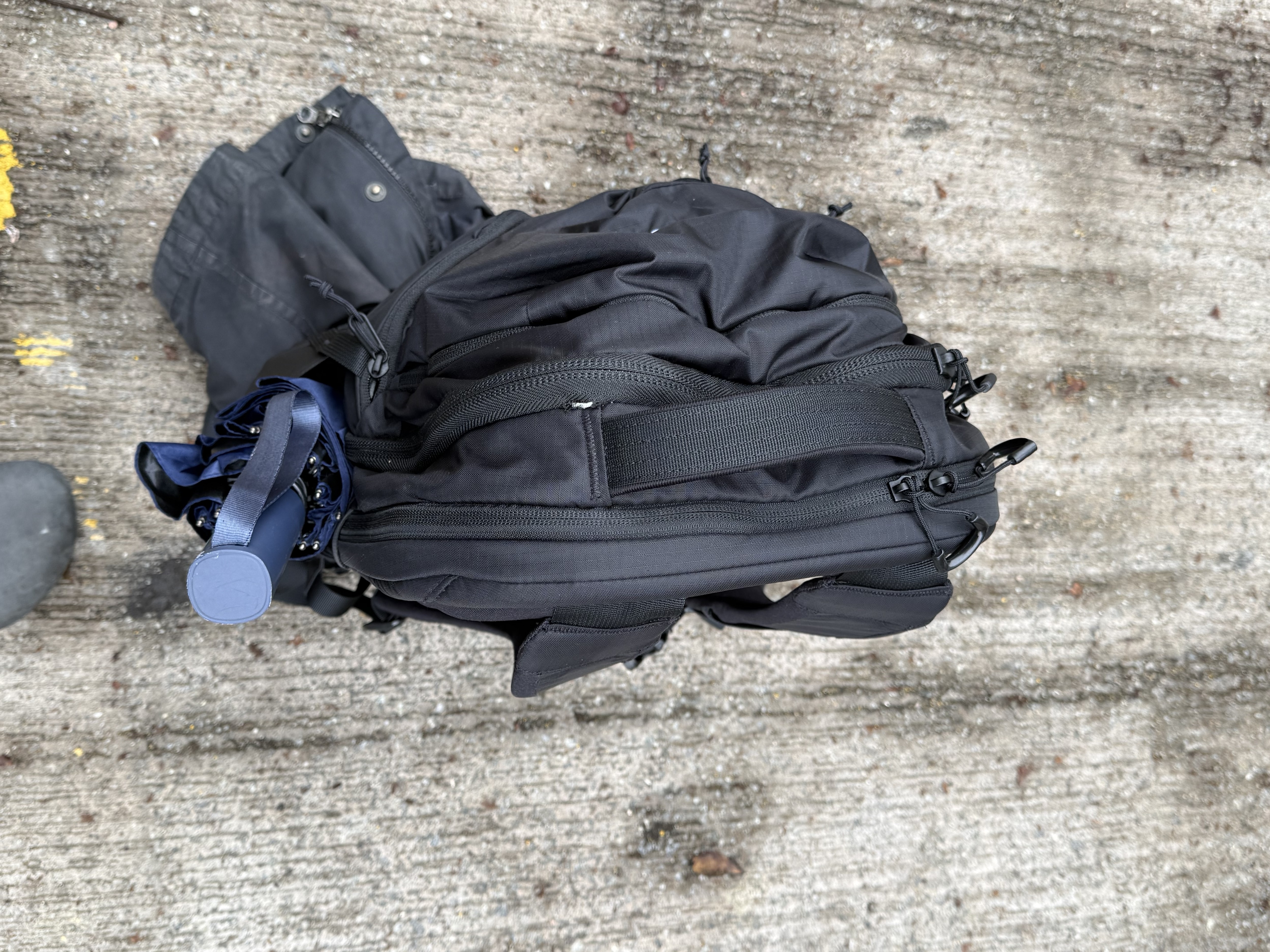 How it looks packed for the day's work