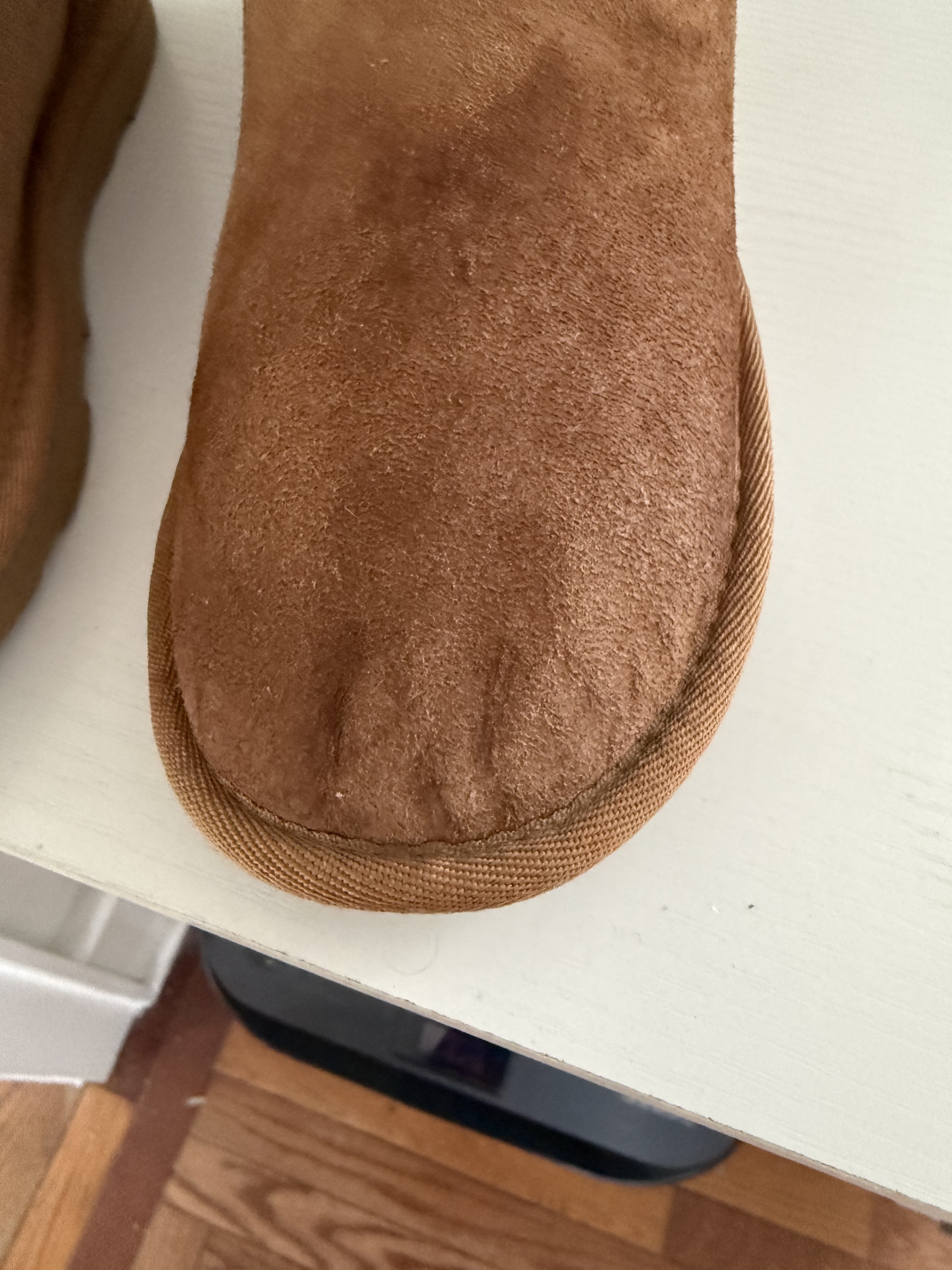 Discolored/ indented