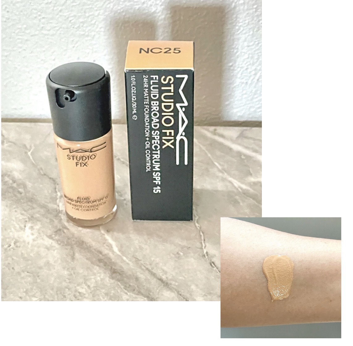 MAC Studio Fix Fluid SPF 15 shade NC25