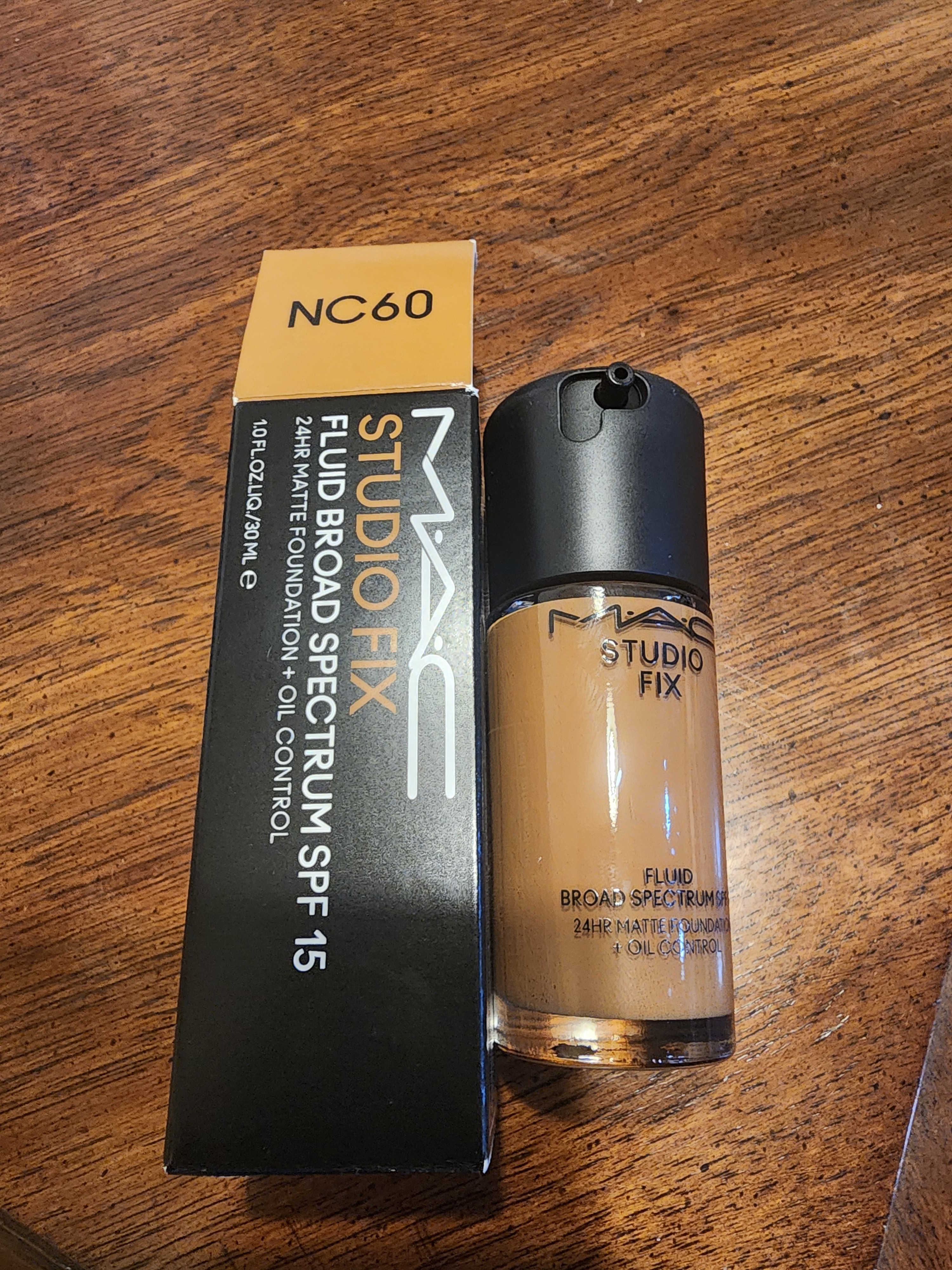 Makeup bottle and box