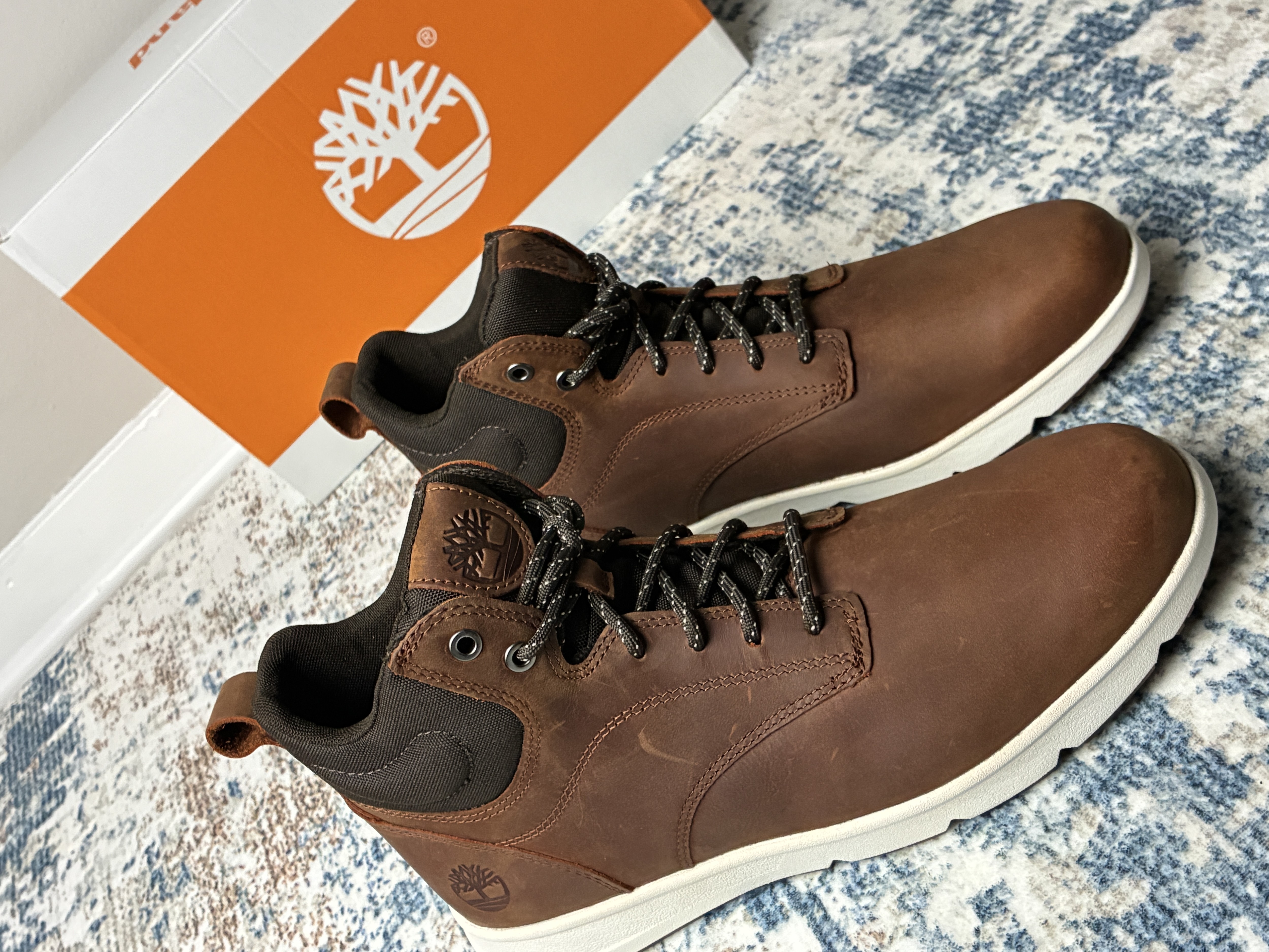 Timberland Boots Men\'s Size 13 Toffee Brown Leather Parker Street Sneaker‎ Shoes Men main image 3