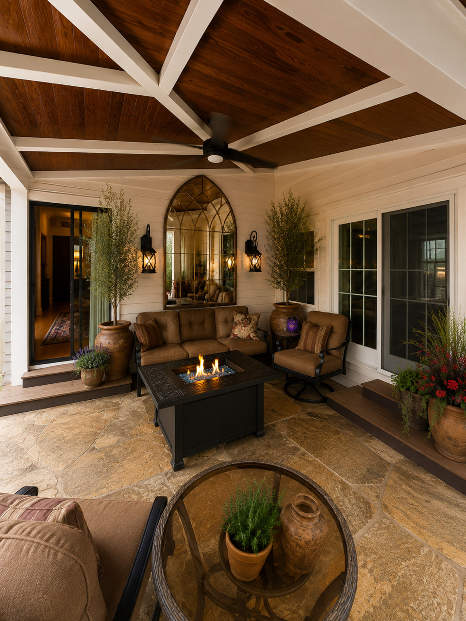 View into the patio