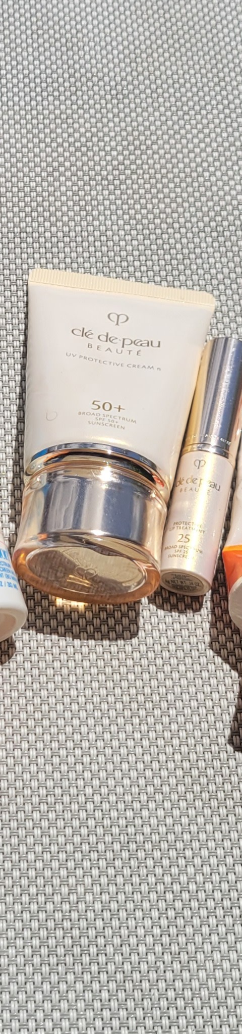Sunscreen and Lip Treatement on Holiday