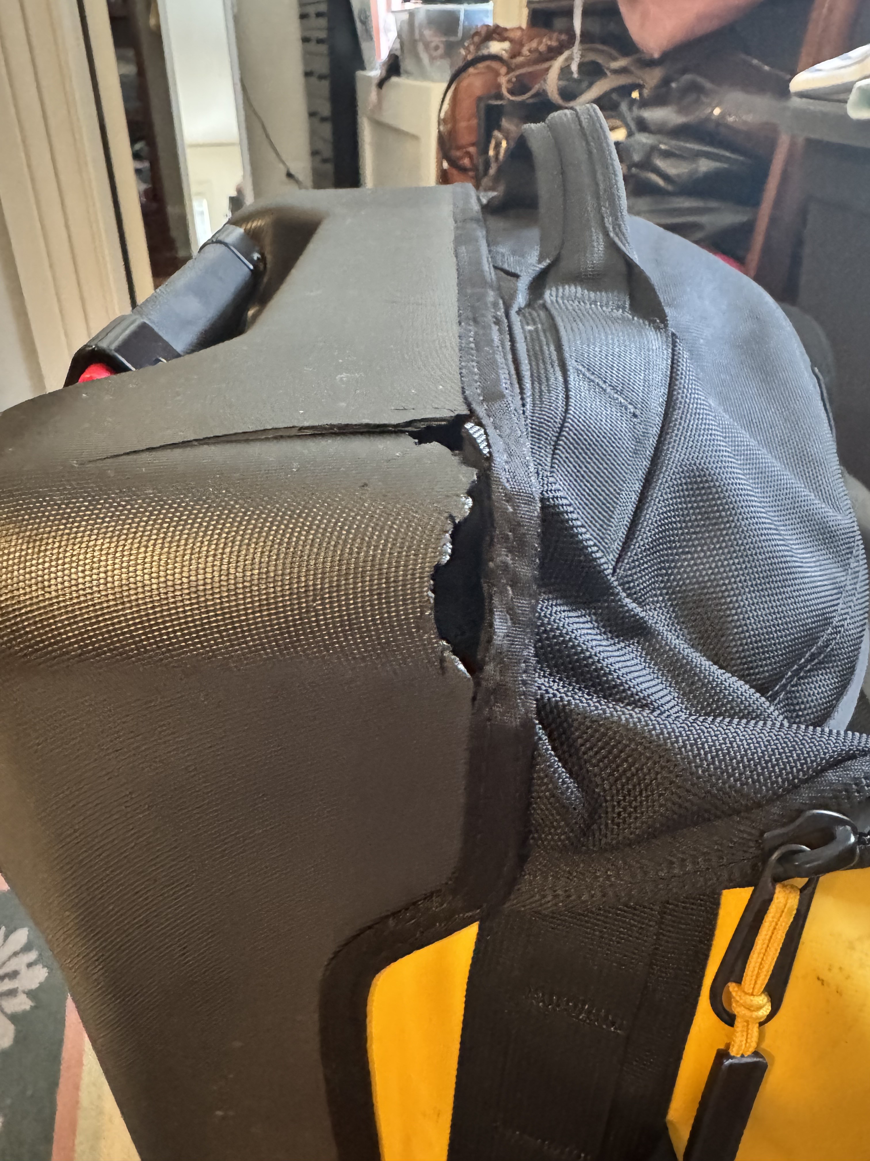 Side view of destruction.