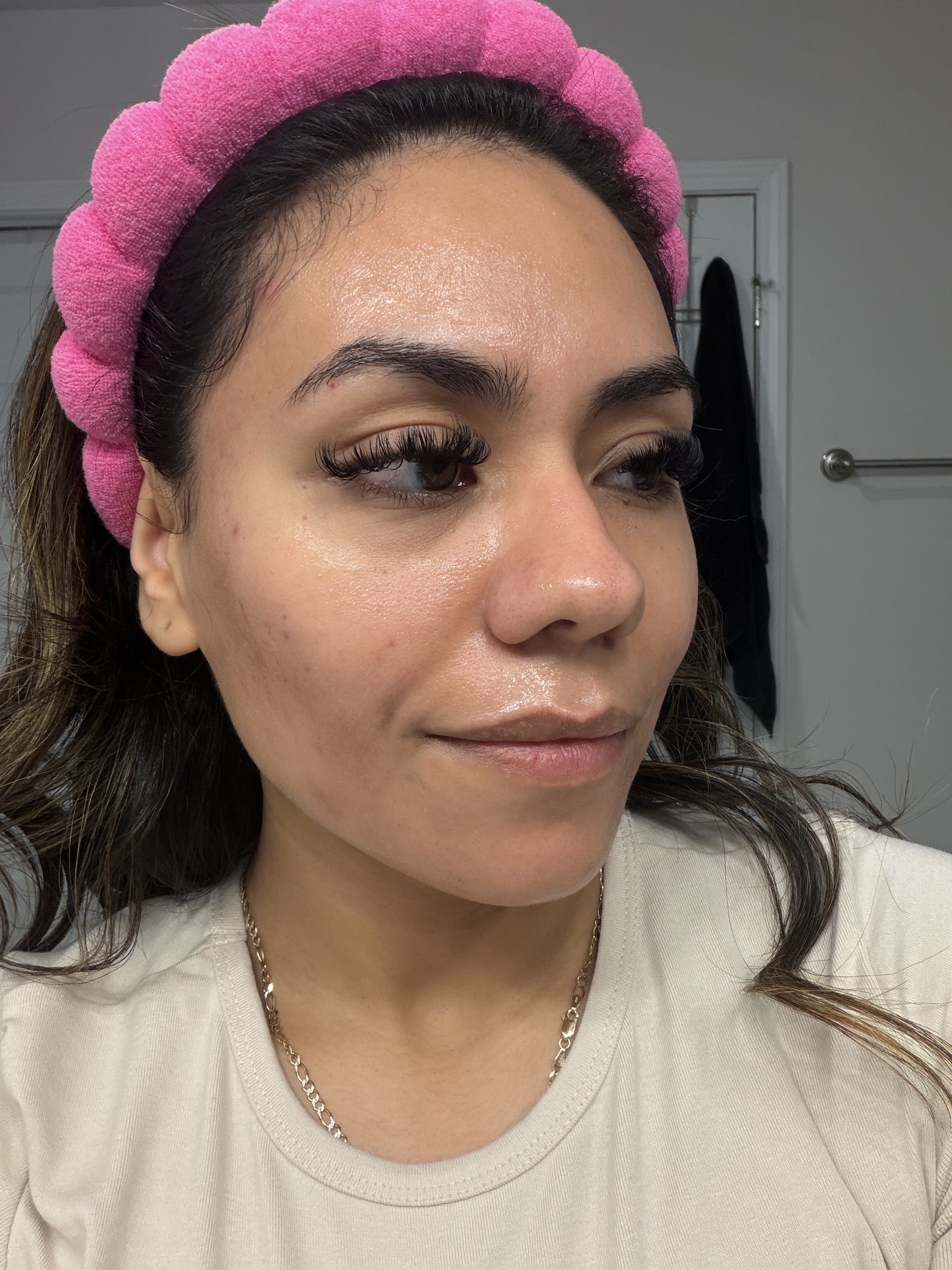 Product on my face