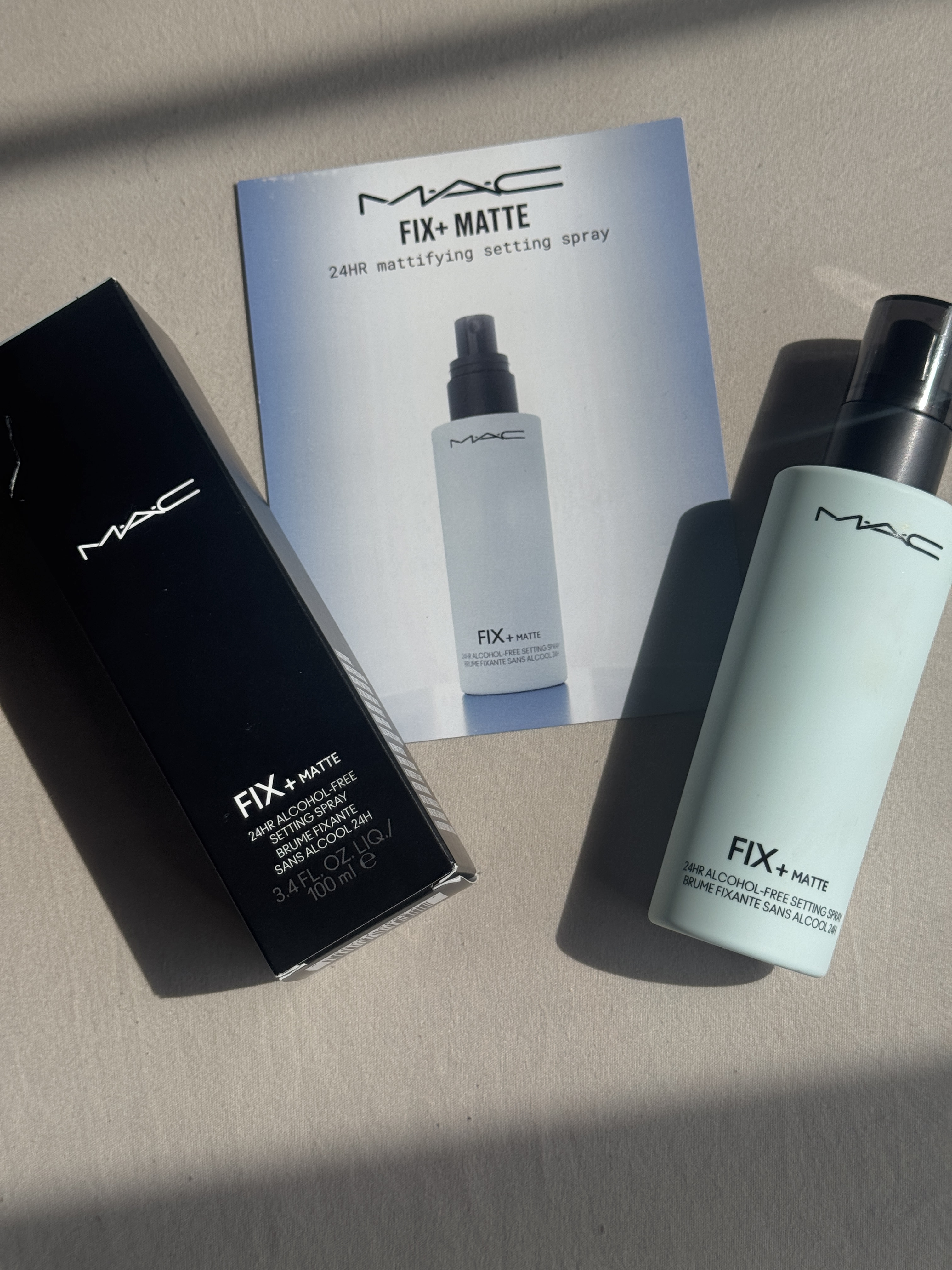 I've been using the MAC Fix+ Matte Setting Spray after my makeup, and it's quickly become a favorite. The mist feels light and comfortable on my skin, and it helps my makeup stay fresh for much longer throughout the day. I also noticed my makeup looks less cakey and more natural after using it. The scent is subtle, and the formula doesn't feel drying at all. I'm someone who's too lazy to do touchups after I head out & this product is a lifesaver!     I received this product for free from MAC Cosmetics for testing and review purposes.