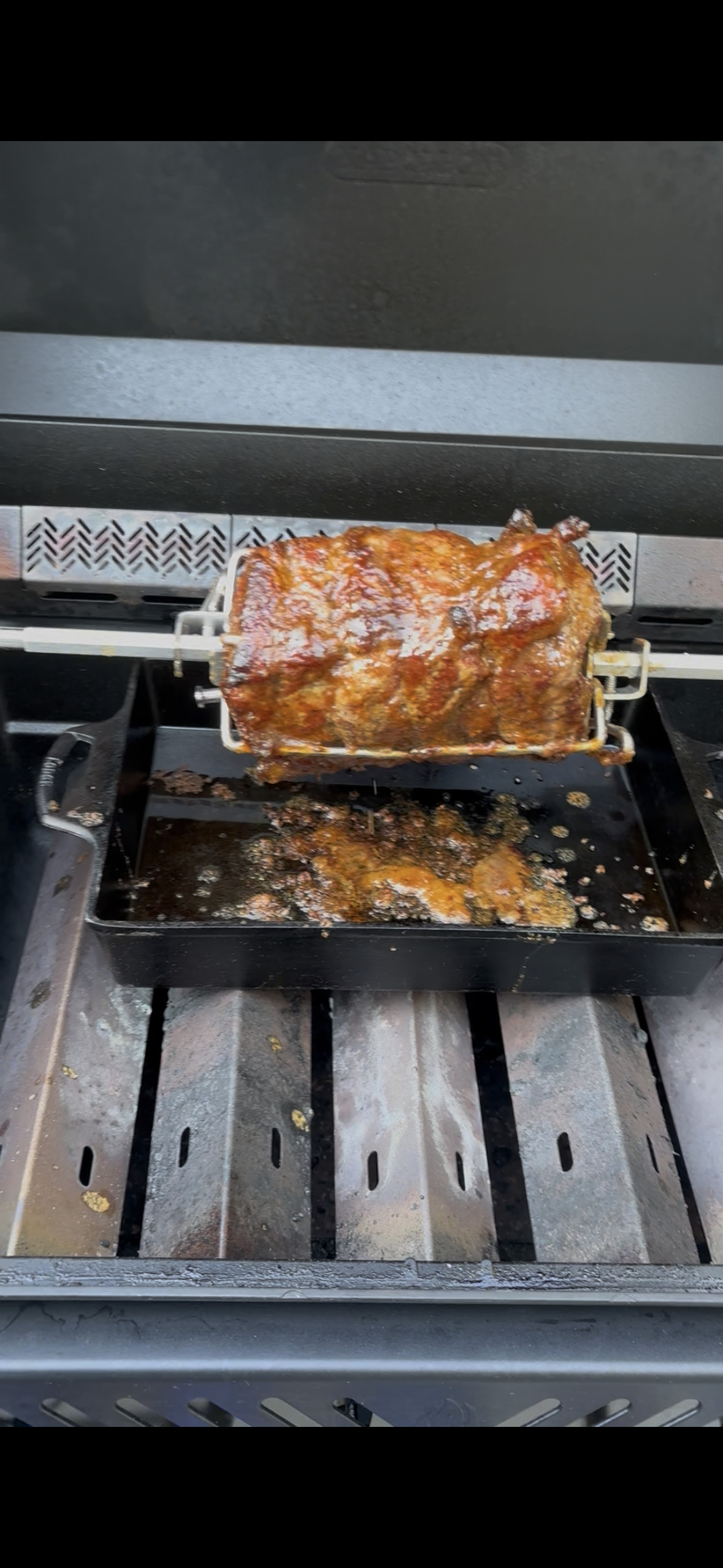 Bourbon glazed pork roast