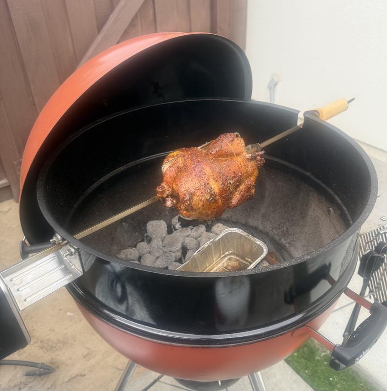 The Brilliant Weber Kettle Rotisserie at Work!