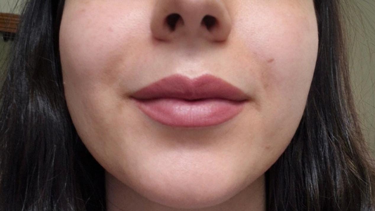 lipstick on