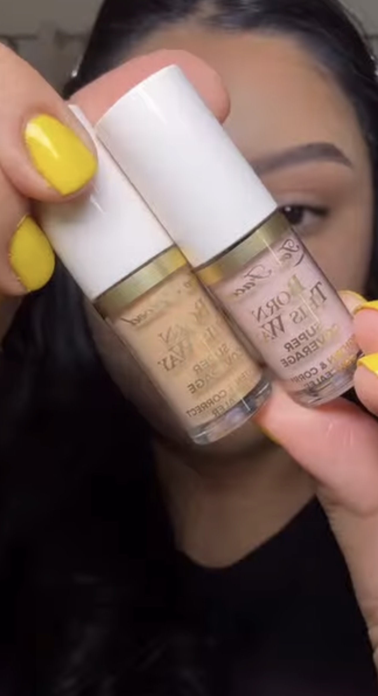 A little concealer, a lot of difference ✨ The Too Faced Born This Way Super Coverage Concealer brightens my under-eyes, smooths imperfections, and gives me beautiful coverage without looking cakey. 🤎