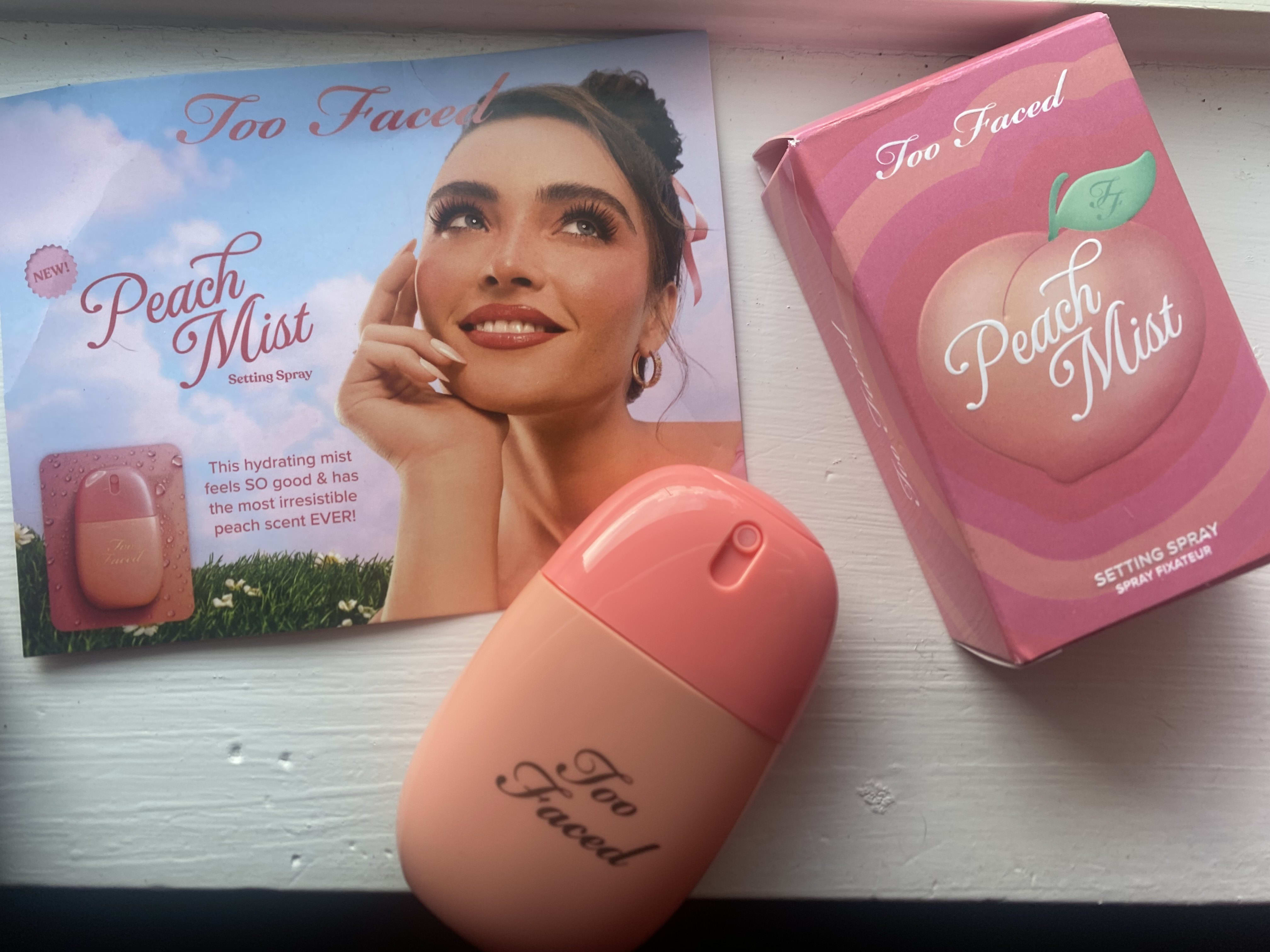 The promotional material and setting spray