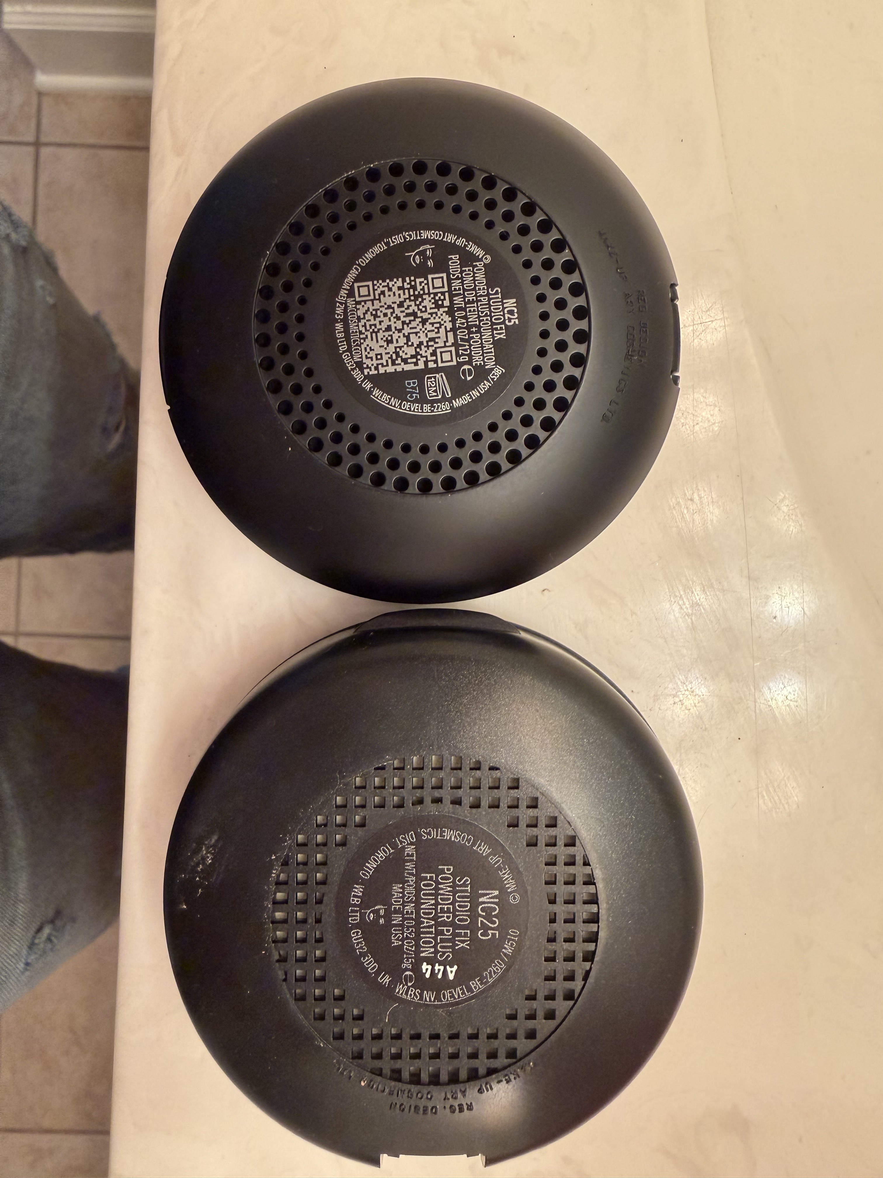 This shows that they are the same color only on the sticker.