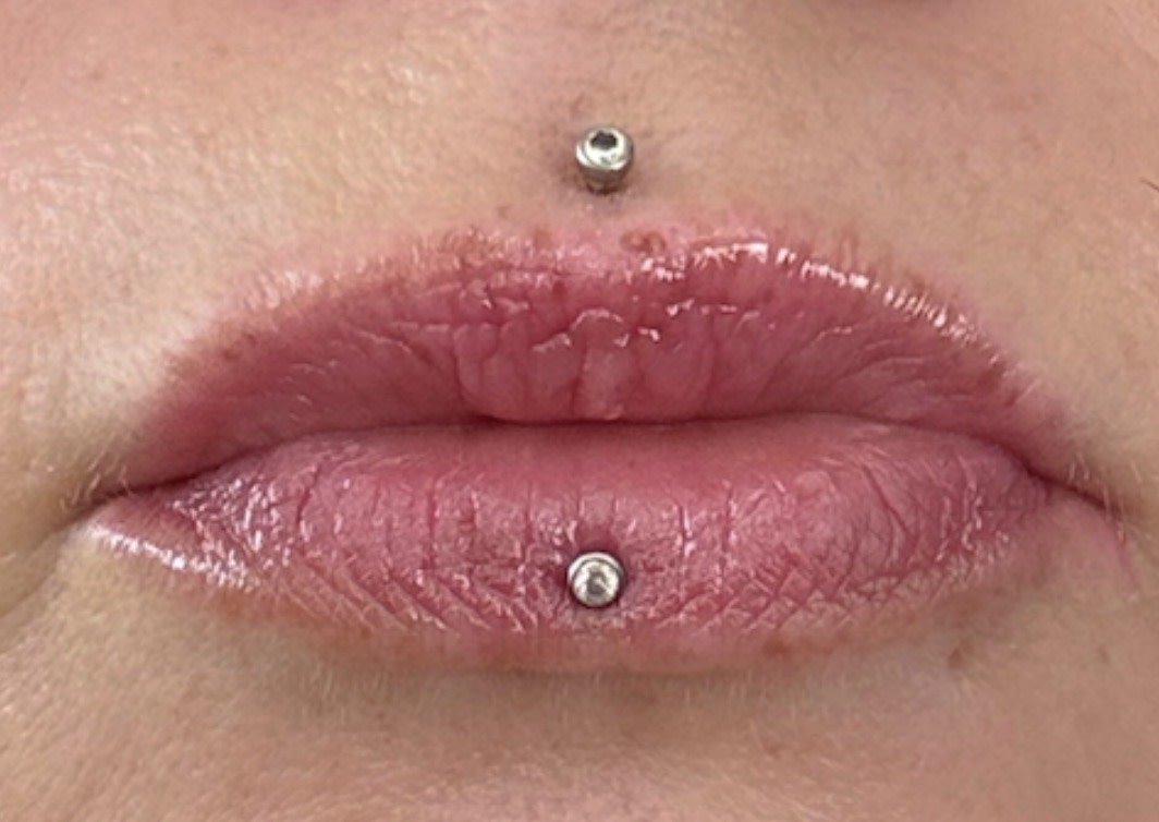 The pink after a days use! Still so pretty.