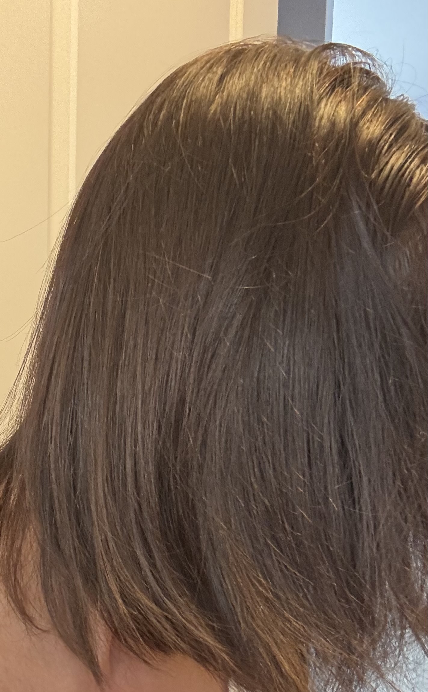 After wash and condition. No other product
